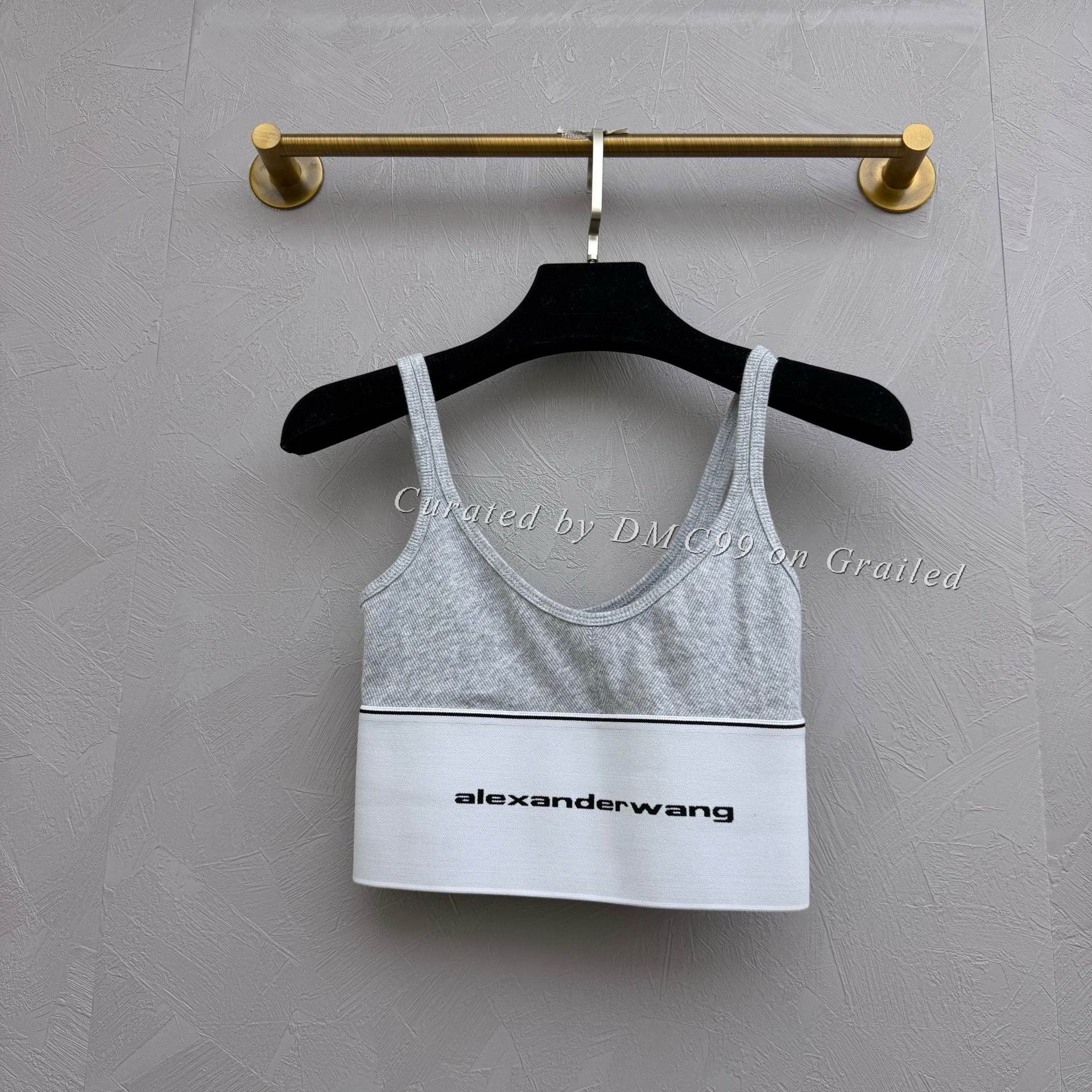 Alexander Wang Alexander Wang Logo Strap Spliced Camisole Size XXS / US 00 / IT 34 - 1 Thumbnail