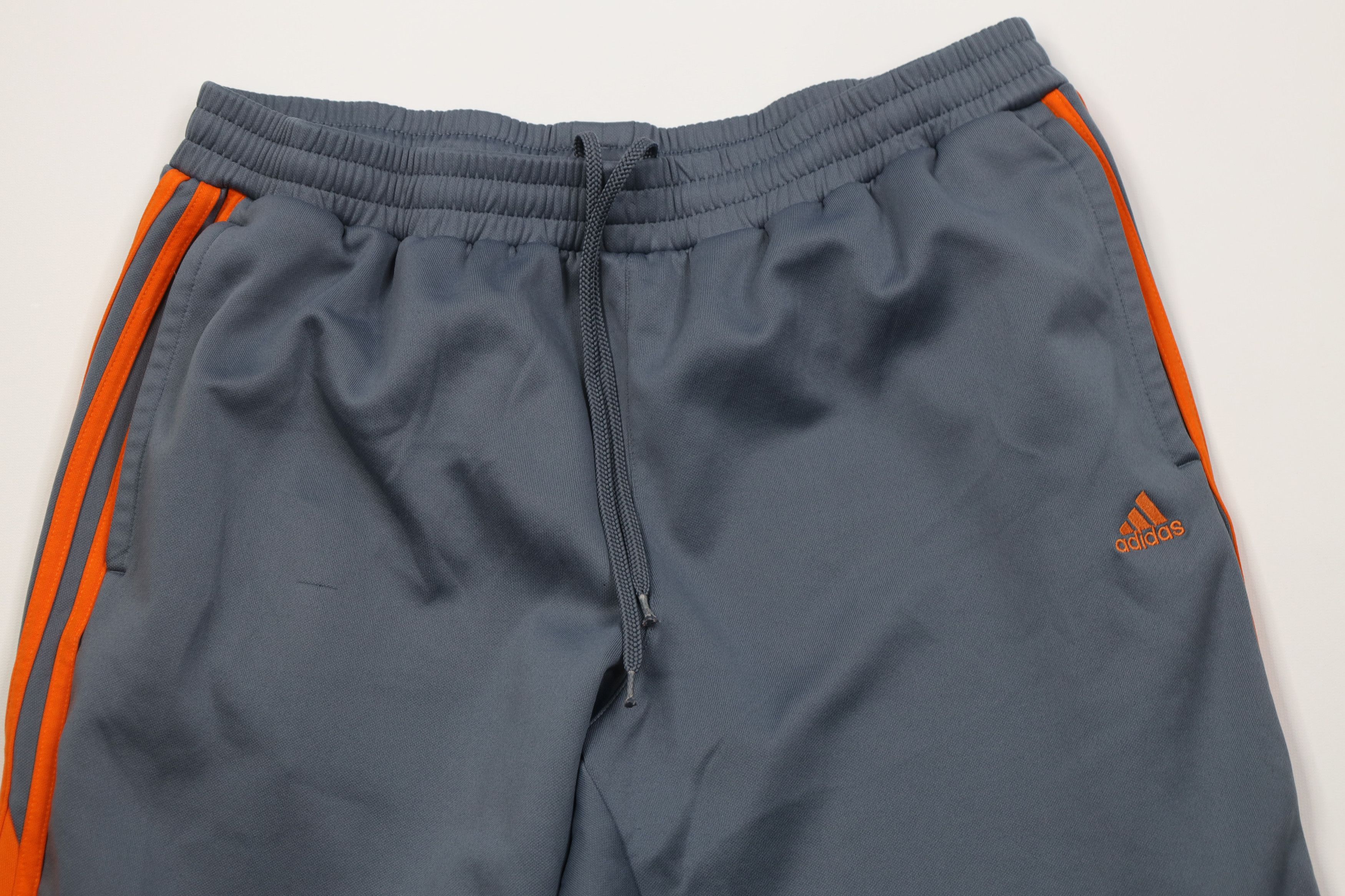 Adidas Vintage Adidas Striped Wide Leg Sweatpants Pants Gray Orange Size US 36 / EU 52 - 2 Thumbnail
