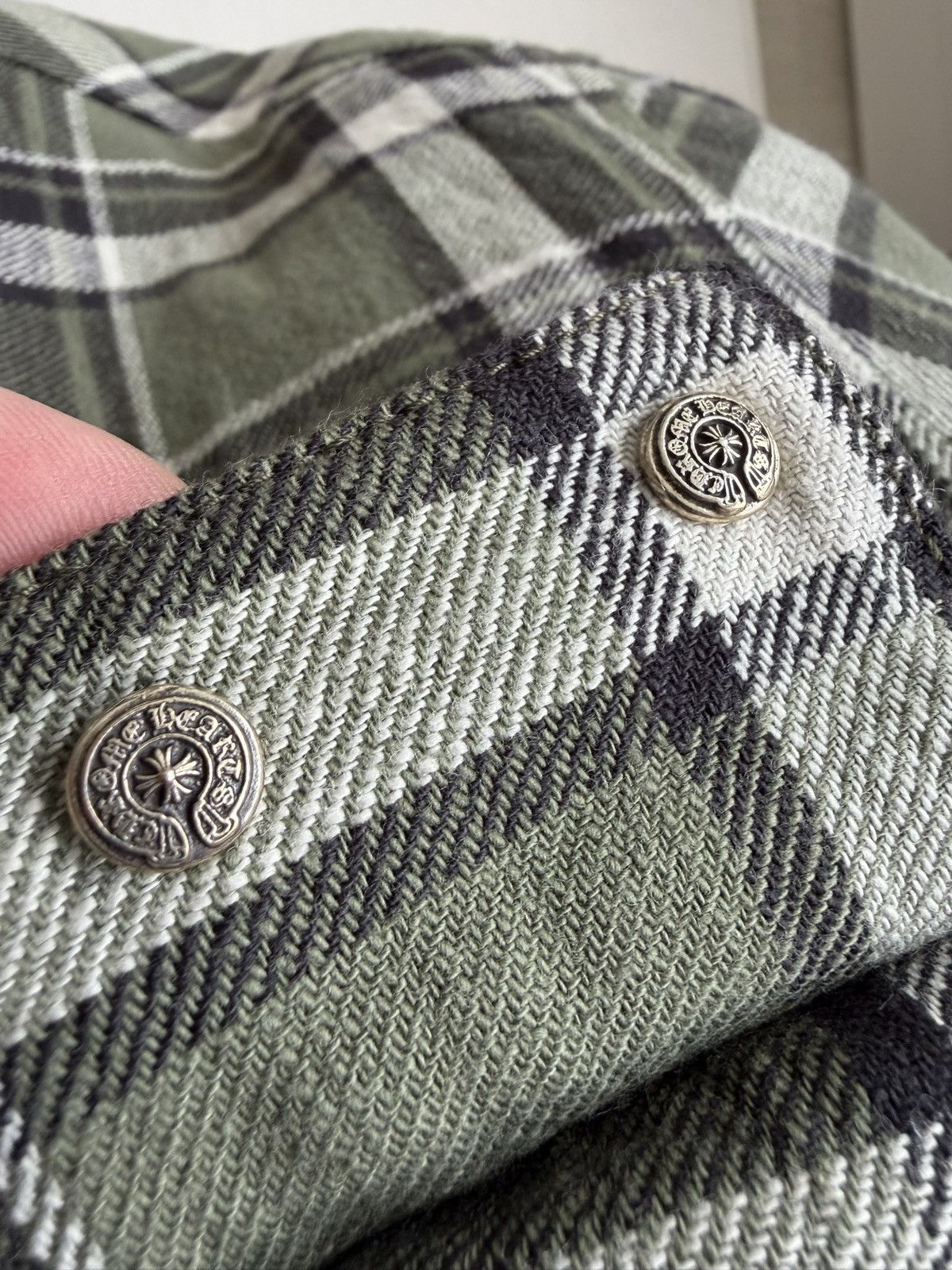 Chrome Hearts Chrome Hearts Work Dog Floral Plaid Flannel Jacket Size US XL / EU 56 / 4 - 11 Thumbnail