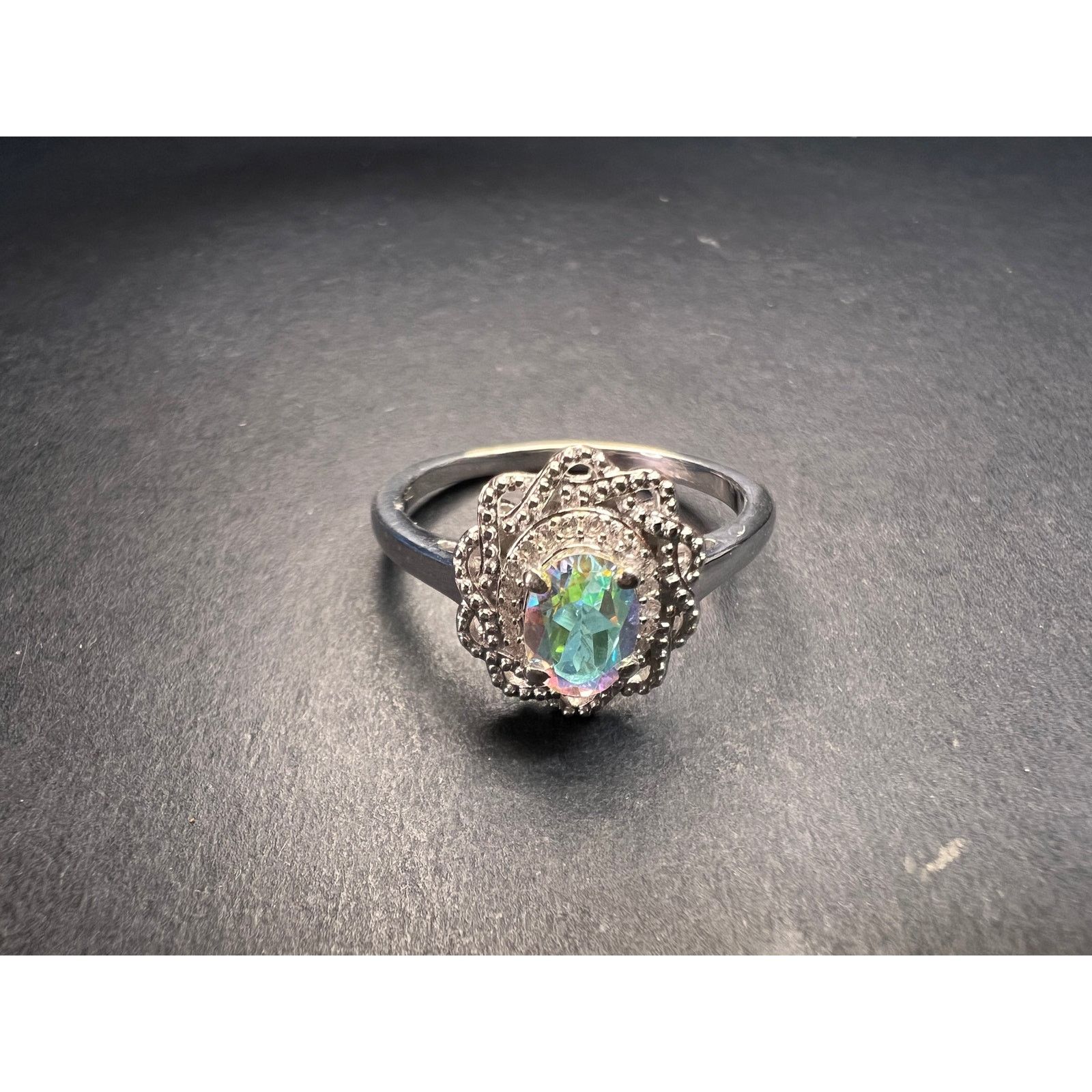 Other NEW Mercury Mystic topaz zircon ring in 925 silver size 10 Size ONE SIZE - 7 Thumbnail