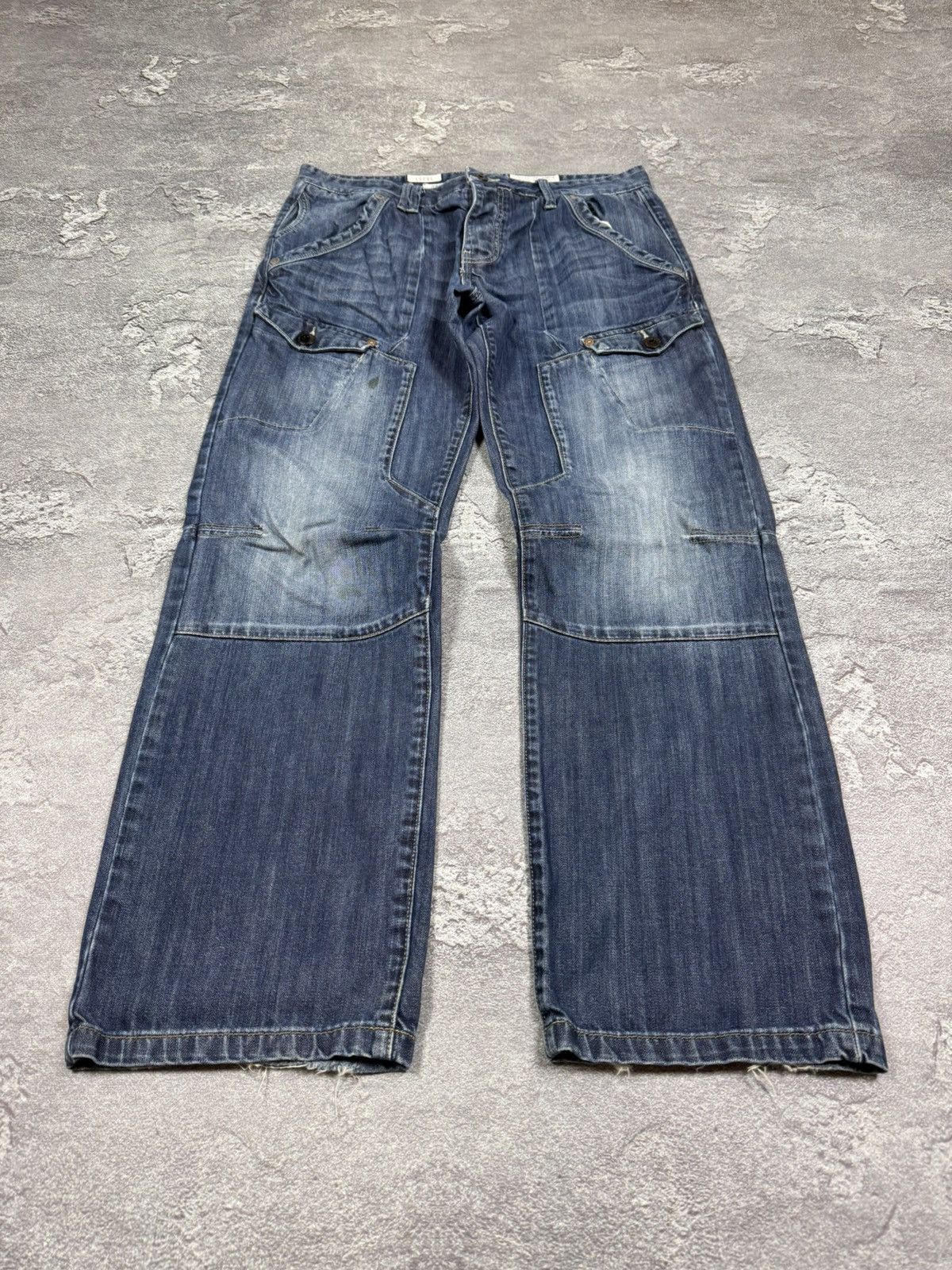 If Six Was Nine Y2K 2000s Flared Bootcut Loose Straight Washed Jeans Size 34 Size US 34 / EU 50 - 4 Thumbnail