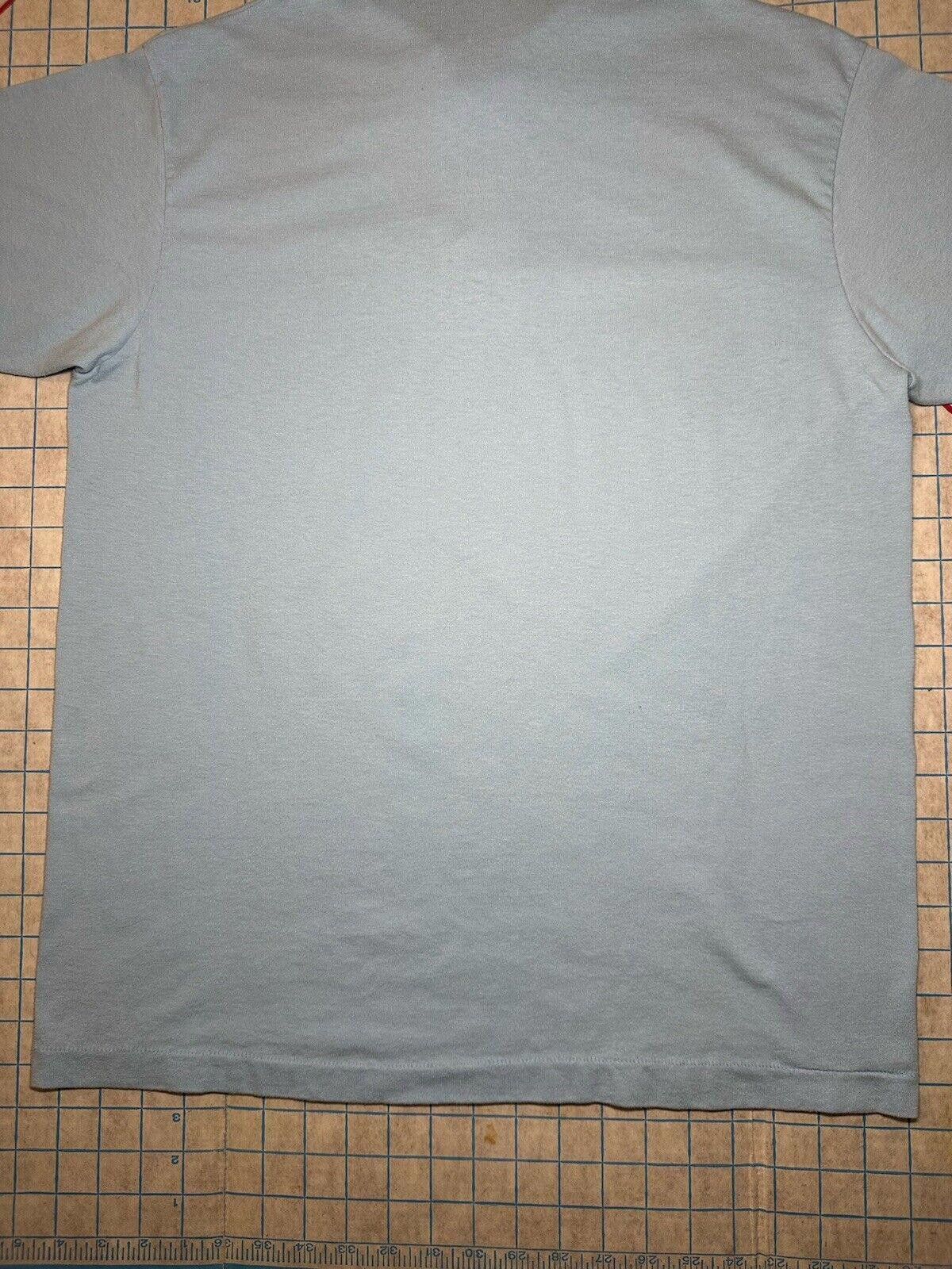 Anvil Vintage 90's Blank Polo Shirt Men's Large Blue USA Blank Size US L / EU 52-54 / 3 - 8 Thumbnail