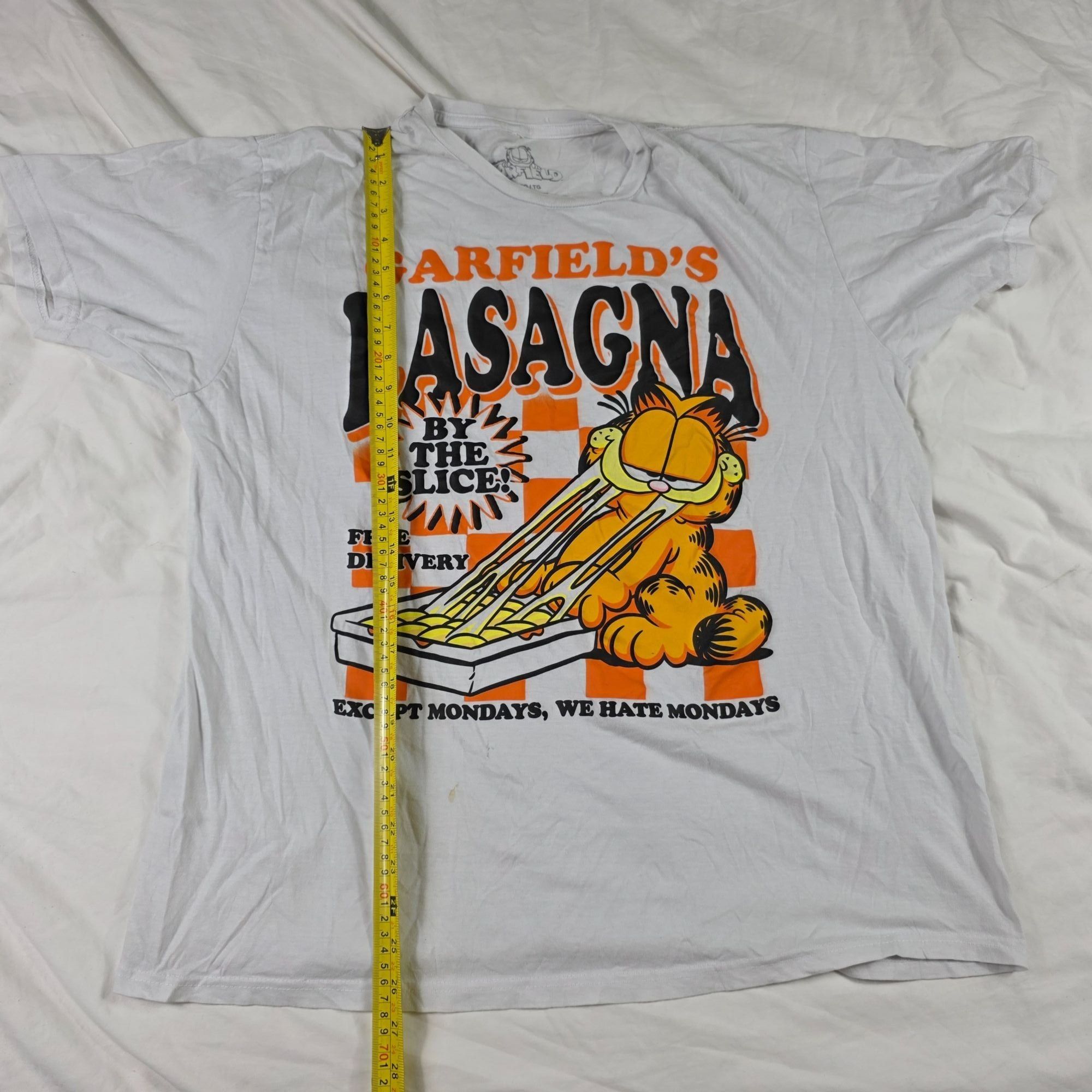 Other Garfield Lasagna Graphic Tee Mens XL White Shirt Cartoon Com Size US XL / EU 56 / 4 - 8 Thumbnail