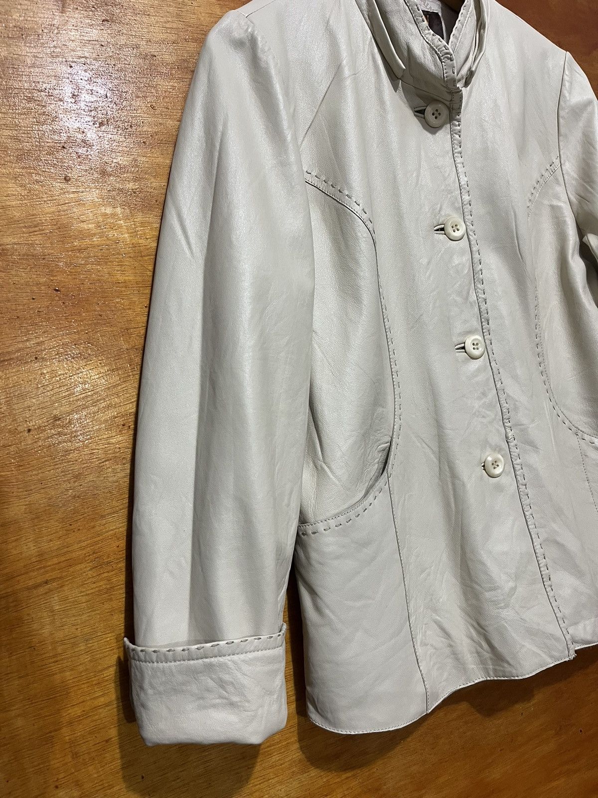 Balmain Authentic BALMAIN Suede Leather Women Jacket Size M / US 6-8 / IT 42-44 - 4 Thumbnail