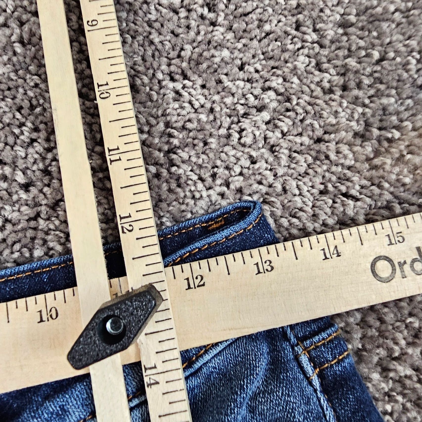 Vintage VINTAGE VIGOSS Jeans Womens 28 Mid Rise Straight Stretch Blue Denim 25x31 Regular Size 25" / US 0 / IT 36 - 5 Thumbnail