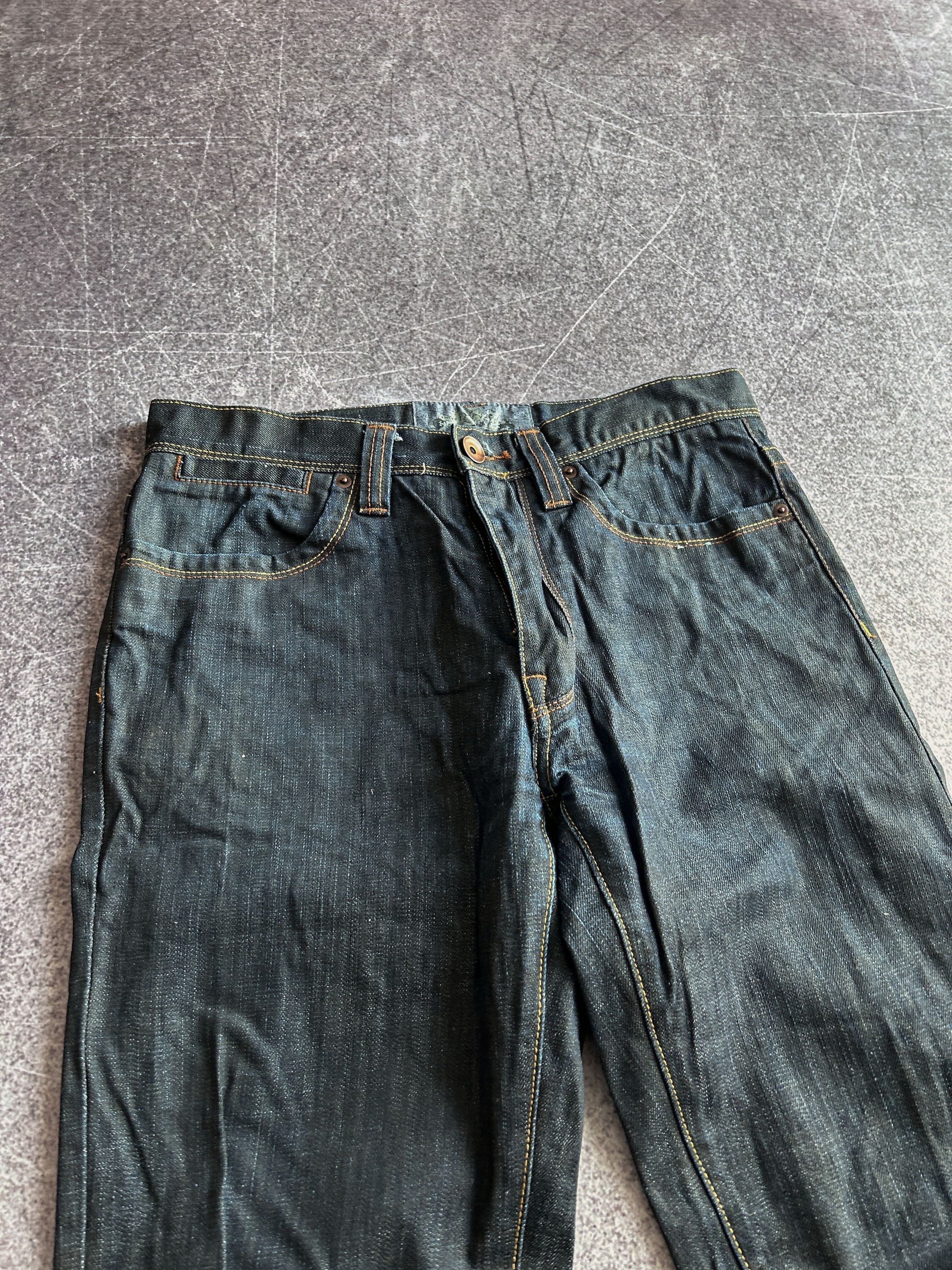 Vintage Y2K Wide Leg Denim Jeans Dark Wash Vintage Streetwear Style Size US 32 / EU 48 - 5 Thumbnail