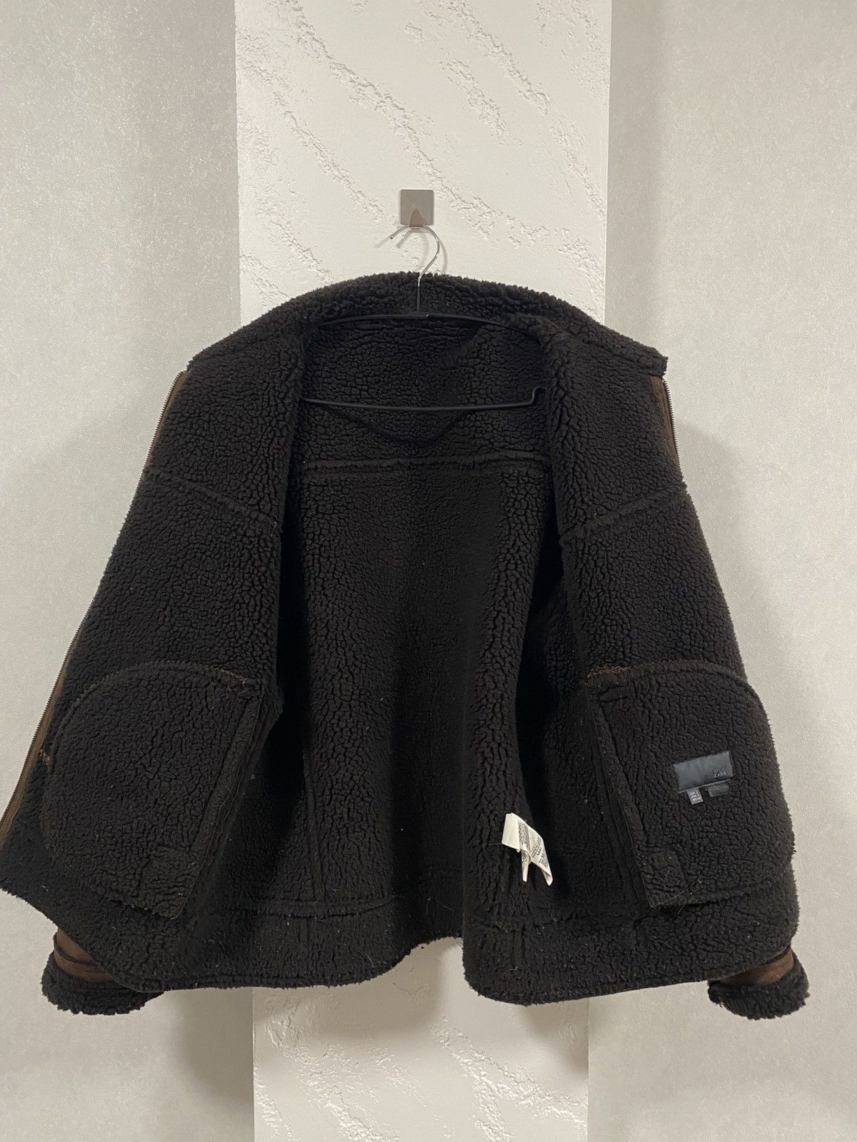 Zara Zara Shearling Coat B-3 Style Sheepskin Jacket Size: L Size US L / EU 52-54 / 3 - 6 Thumbnail