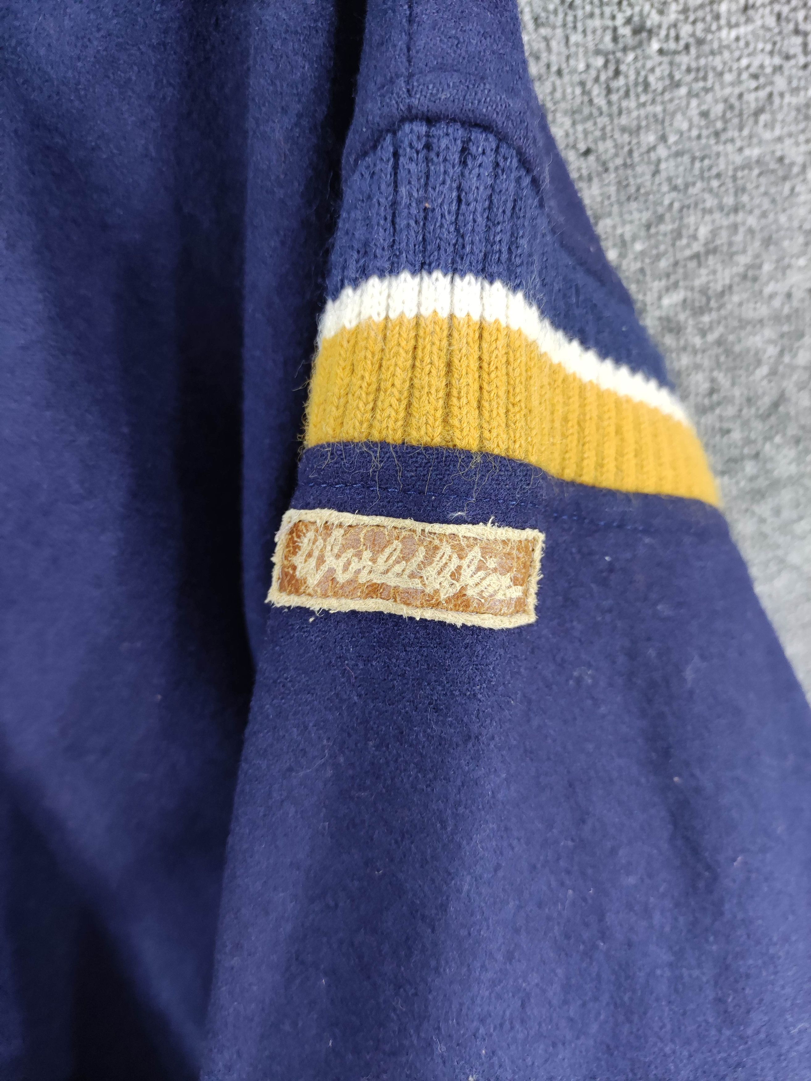 Mizuno Vintage Mizuno Varsity Wool Reversible Jacket Snap Button Size US L / EU 52-54 / 3 - 2 Thumbnail