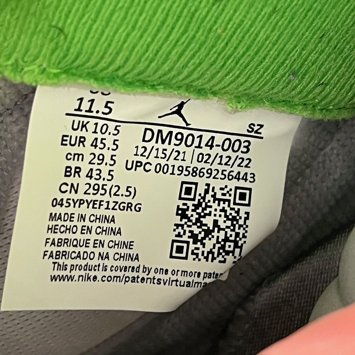 Jordan Brand Size 11.5 - Air Jordan 5 Retro Green Bean DM9014-003 Size US 11.5 / EU 44-45 - 6 Thumbnail