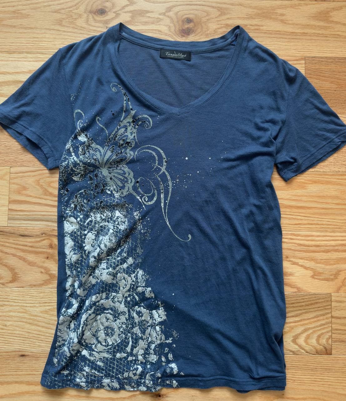 Tornado Mart Tornado Mart Butterfly Paint Motif Short Sleeve Size US M / EU 48-50 / 2 - 1 Thumbnail