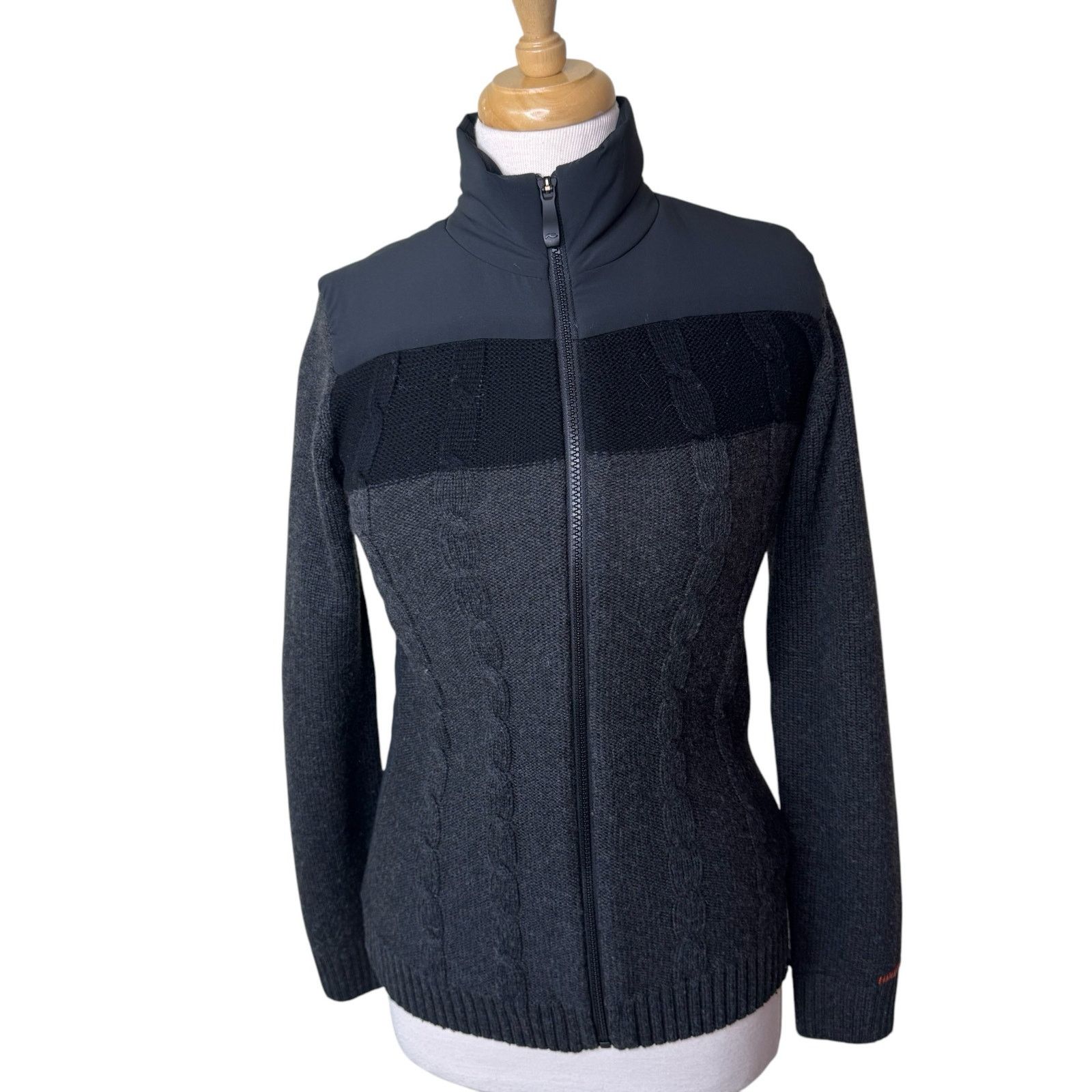 KJUS KJUS Mixed Media Cable Knit Zip Up Sweater Jacket 34/ XS Size XS / US 0-2 / IT 36-38 - 6 Thumbnail