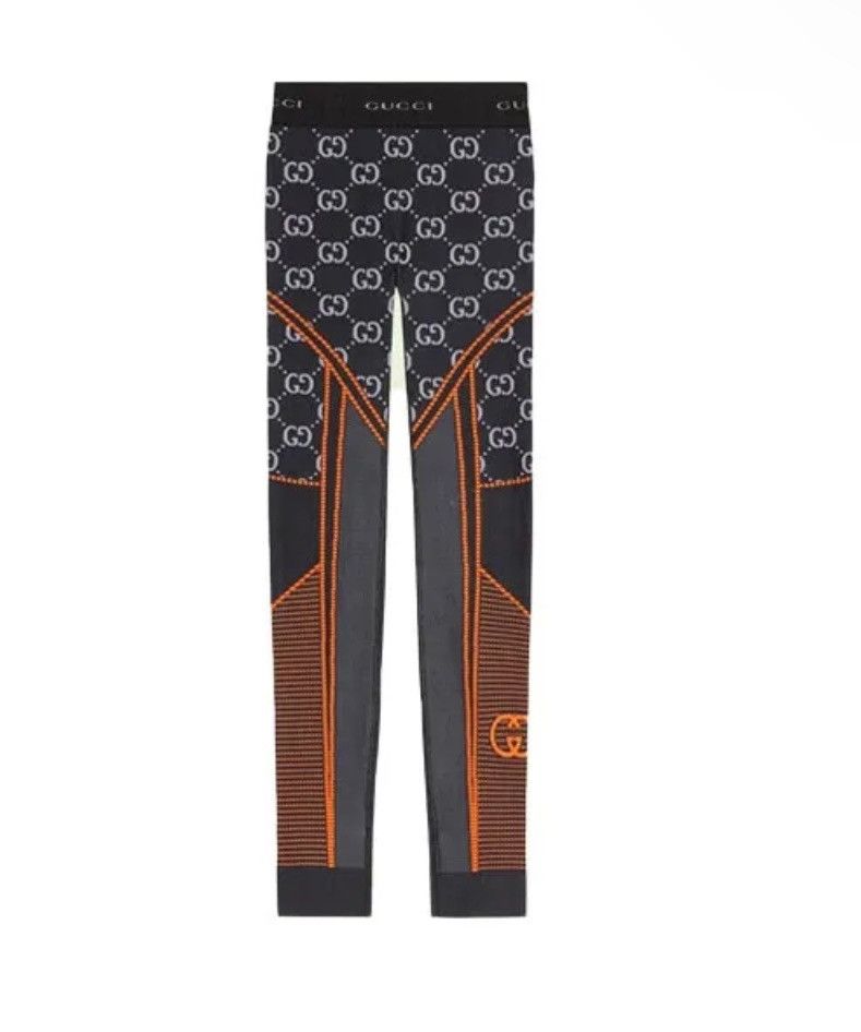 Gucci Gucci GG Jersey Jacquard Leggings size S Size 26" / US 2 / IT 38 - 1 Thumbnail