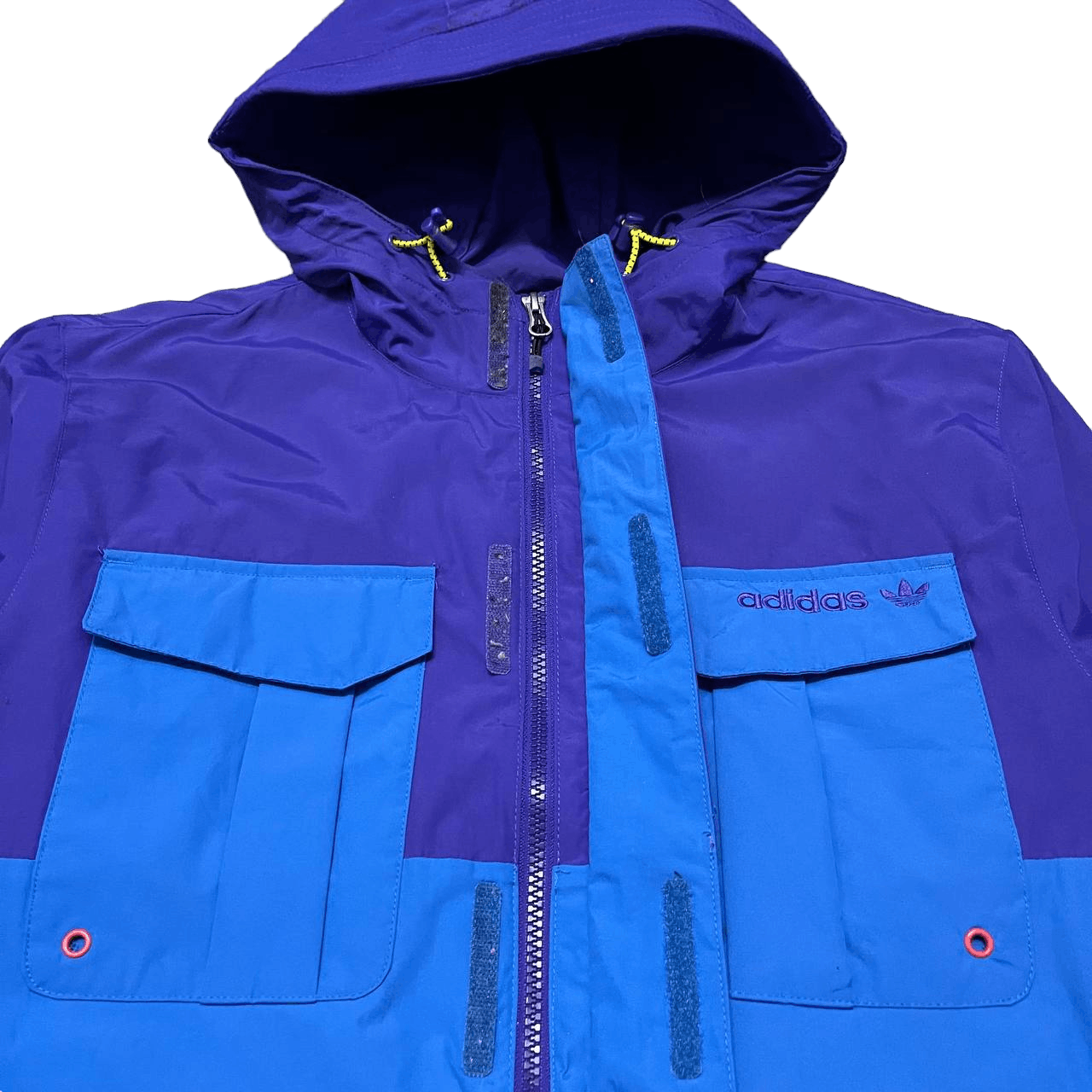 Adidas Adidas Nylon Multi Pocket Hooded Zipper Jacket Size US S / EU 44-46 / 1 - 6 Thumbnail