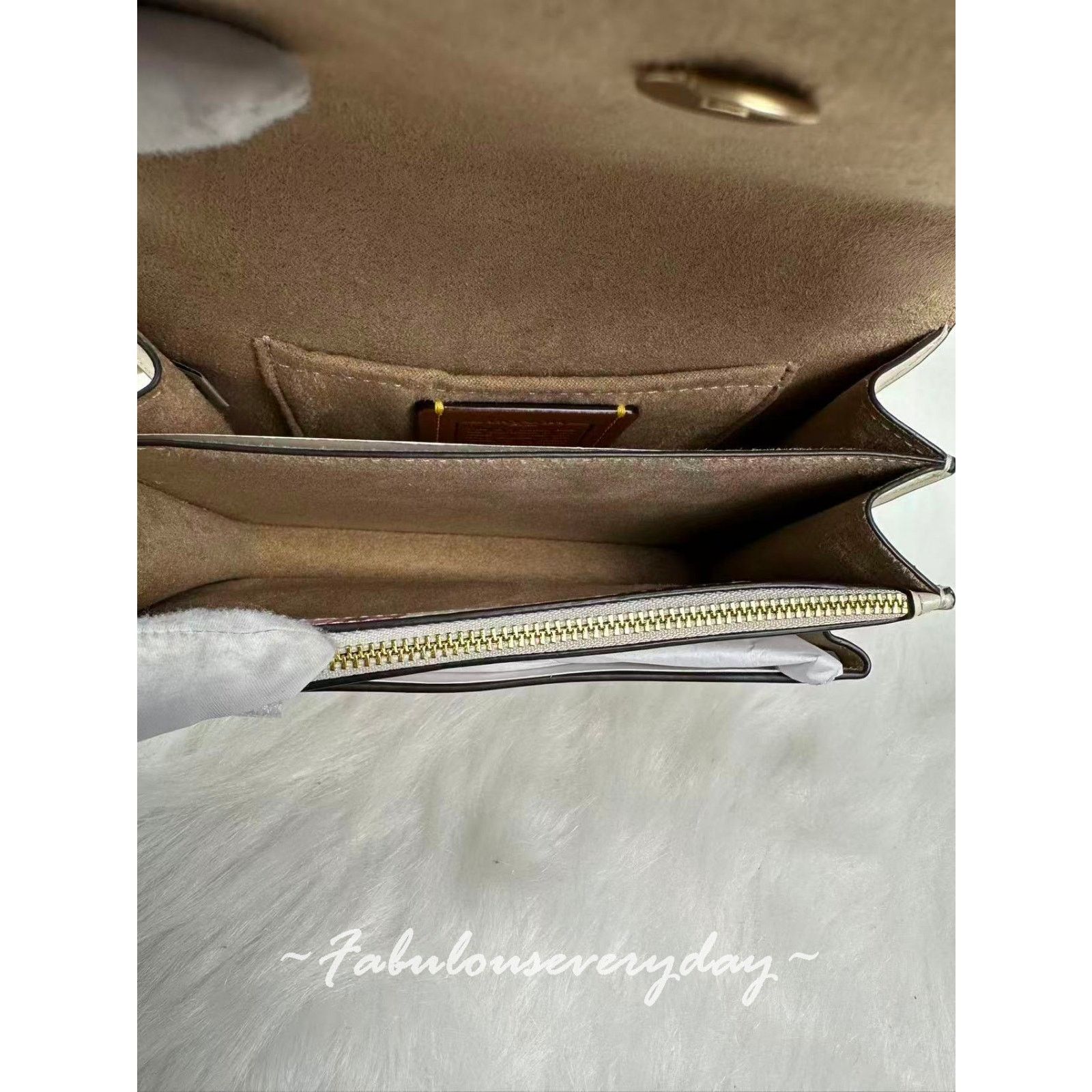 Coach Coach Mini Klare Crossbody Bag Candy in Leather/Chalk/Chalk Size ONE SIZE - 8 Thumbnail