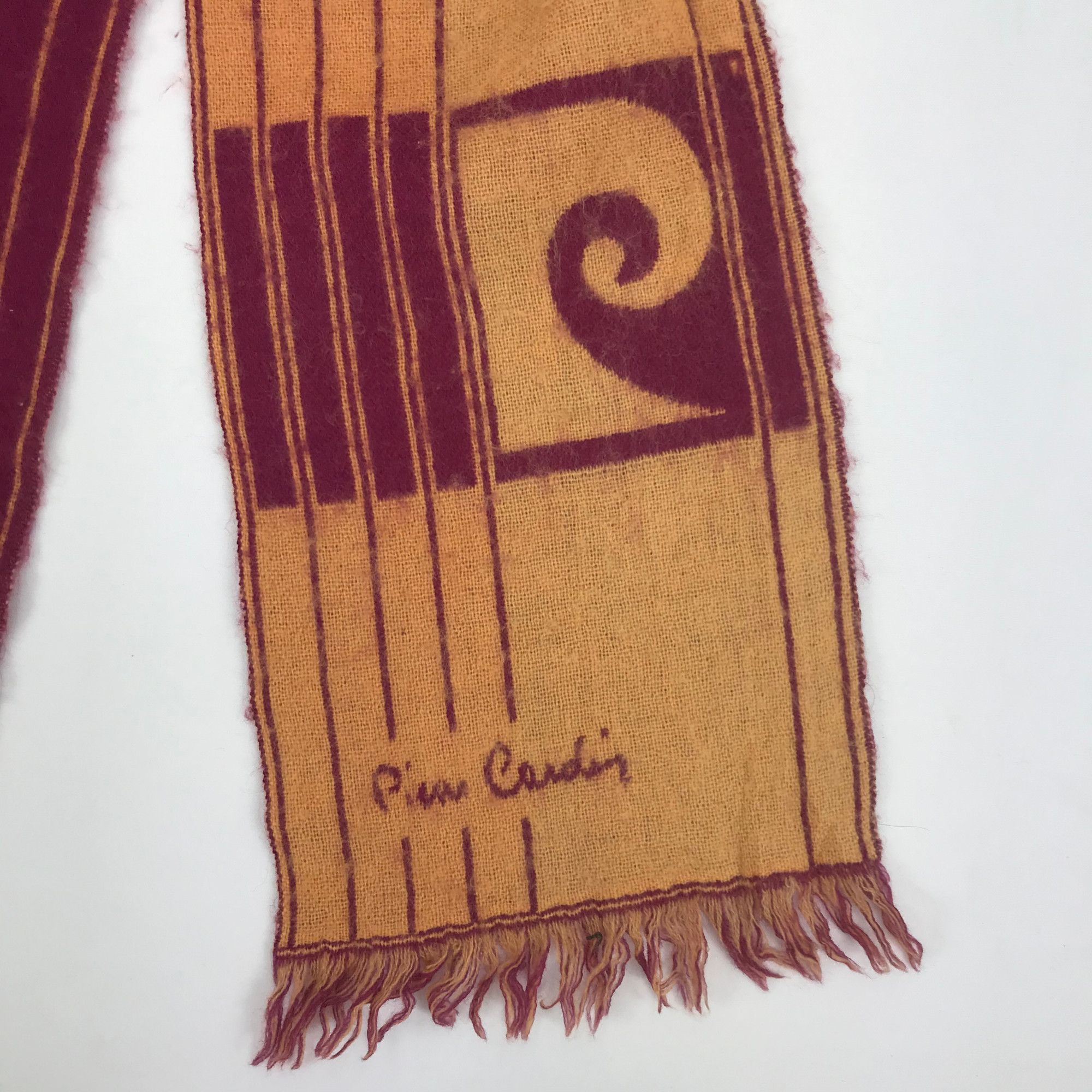 Pierre Cardin Vintage Pierre Cardin Scarf Winter Muffler Wool Scarves Size ONE SIZE - 3 Thumbnail