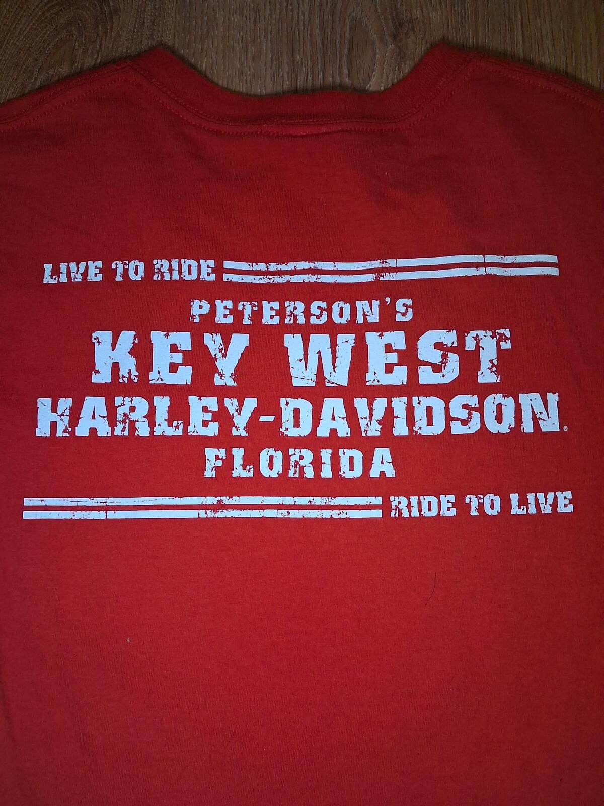 Harley Davidson Harley Davidson Motorcycles T Shirt XL Red Cotton Key West Size US XL / EU 56 / 4 - 5 Thumbnail