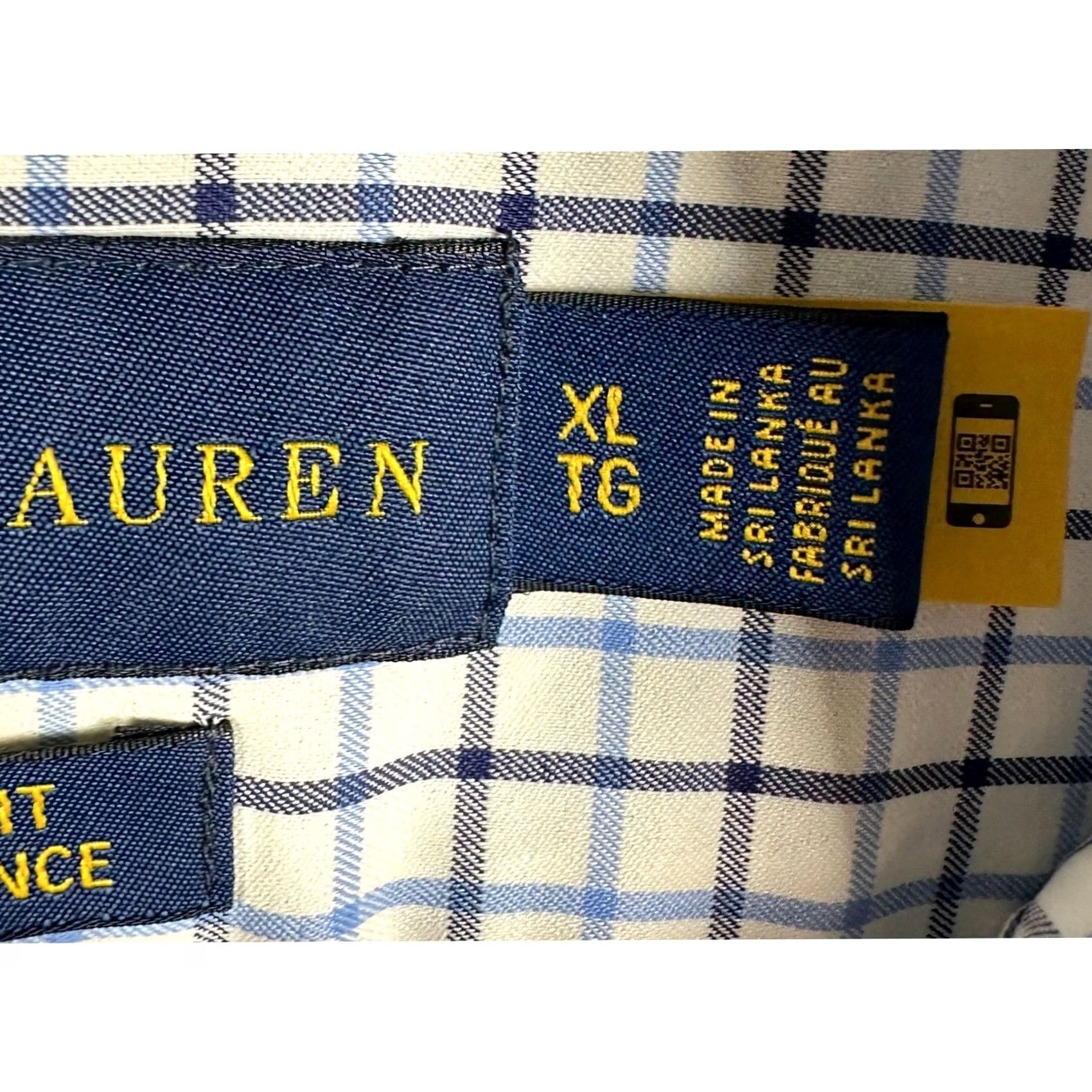 Ralph Lauren Ralph Lauren Shirt Mens XL Blue White Check Button-Down Classic Fit Performance Size US XL / EU 56 / 4 - 5 Thumbnail
