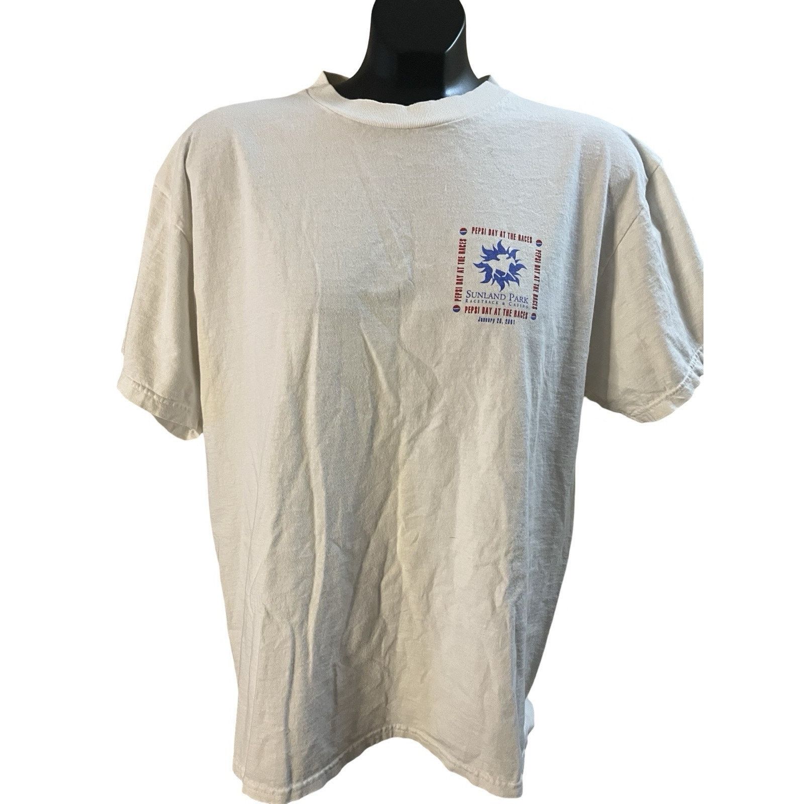 Delta VTG 2001 Pepsi Day at the Races Tee – Sunland Park Casino Size US L / EU 52-54 / 3 - 1 Thumbnail