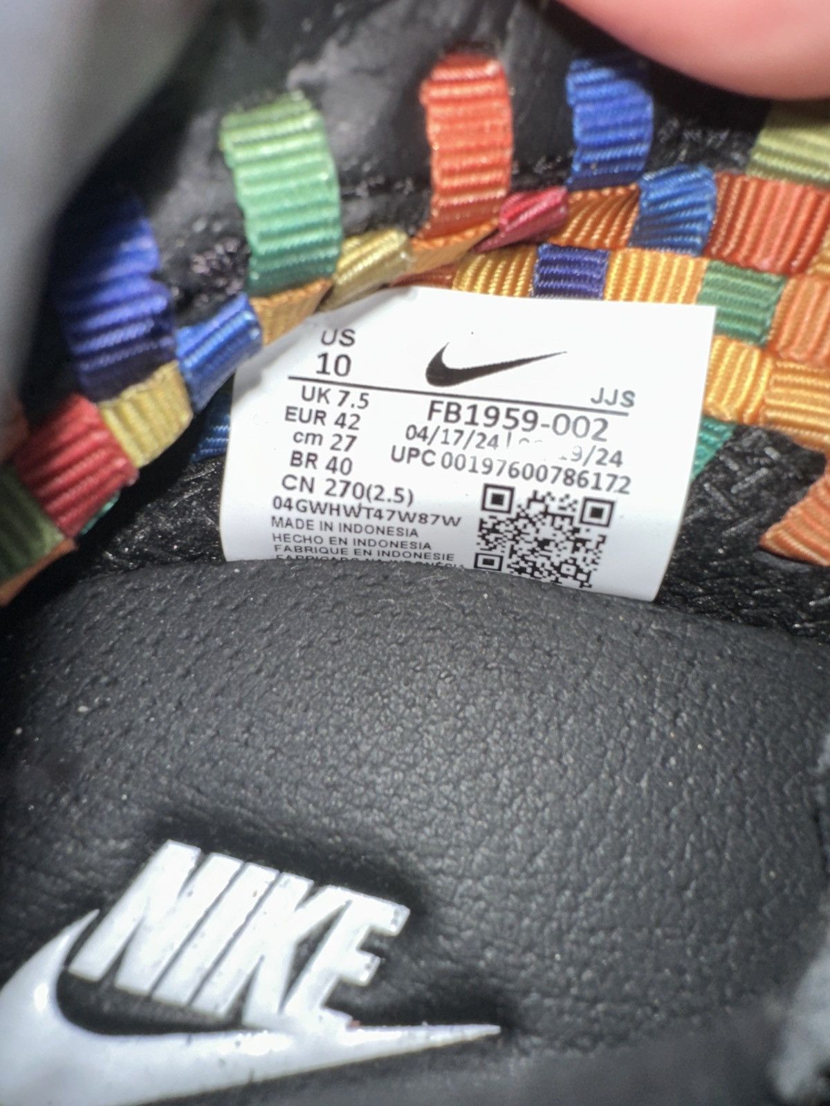 Nike New Nike Women's Air Footscape Woven “Rainbow” Size US 10 / IT 40 - 7 Thumbnail