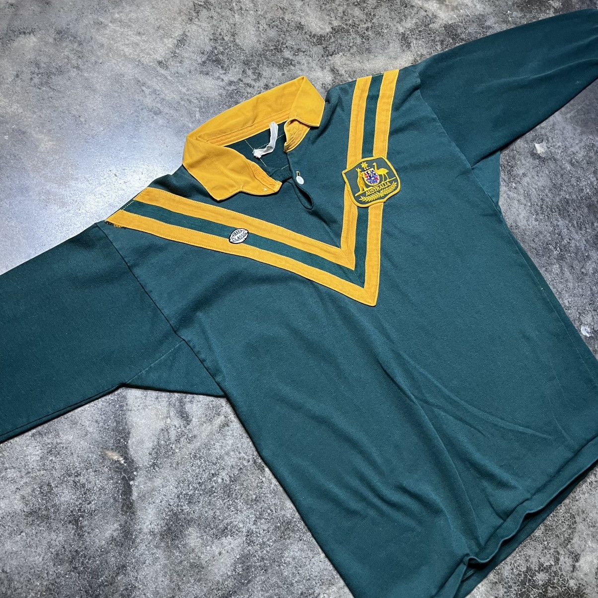Vintage vintage 70s australia rugby polo longsleeve button up shirt Size US M / EU 48-50 / 2 - 4 Thumbnail