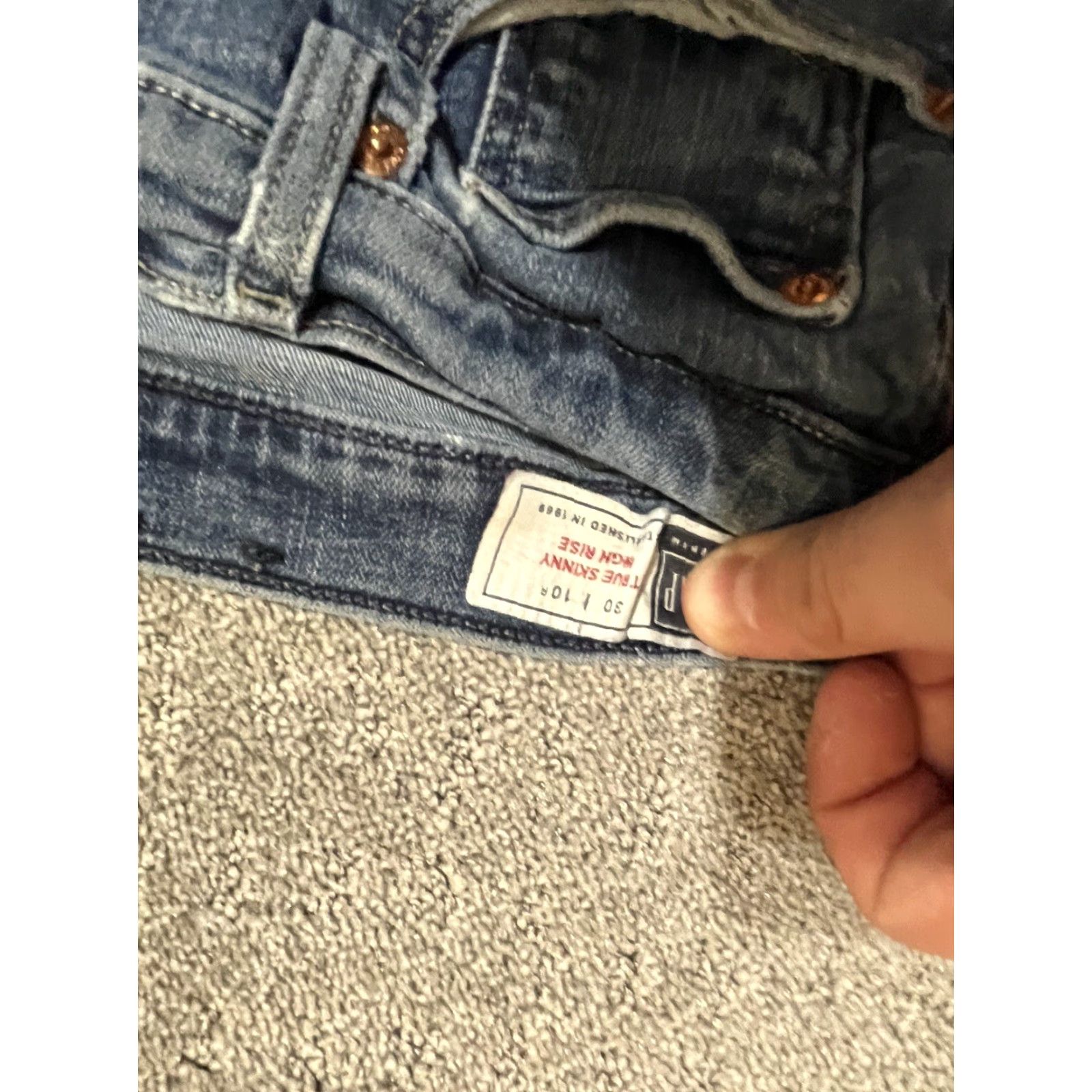 Gap Gap Jeans 30 / 10R Regular Women Resolution True Skinny Light Wash Stretch Denim Jeans Size 30" / US 8 / IT 44 - 5 Thumbnail