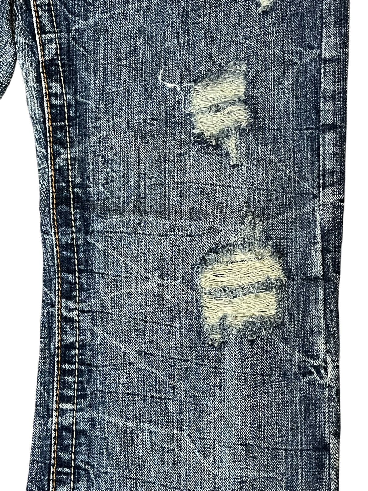 semanticdesign SICK🔥VINTAGE SEMANTIC DESIGN JAPAN DISTRESSED FLARED JEANS Size US 31 - 4 Thumbnail