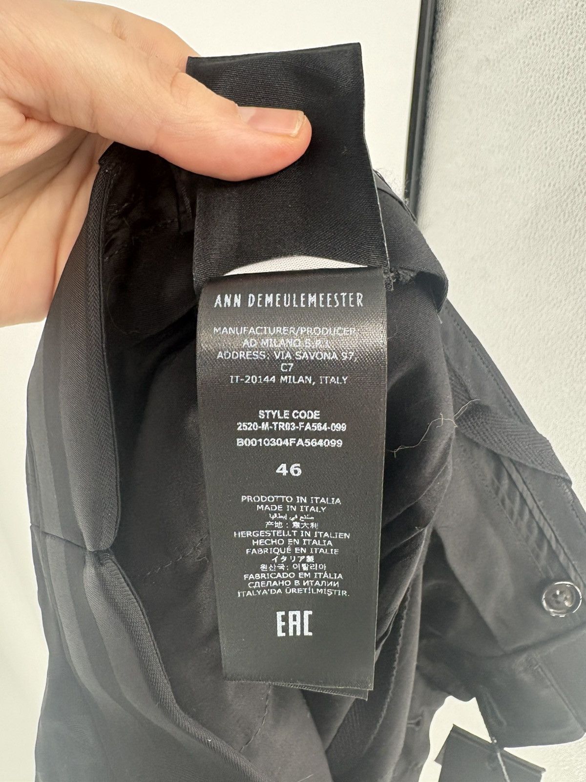 Ann Demeulemeester Ann Demeulemeester Wide Leg Trousers Size US 30 / EU 46 - 7 Thumbnail