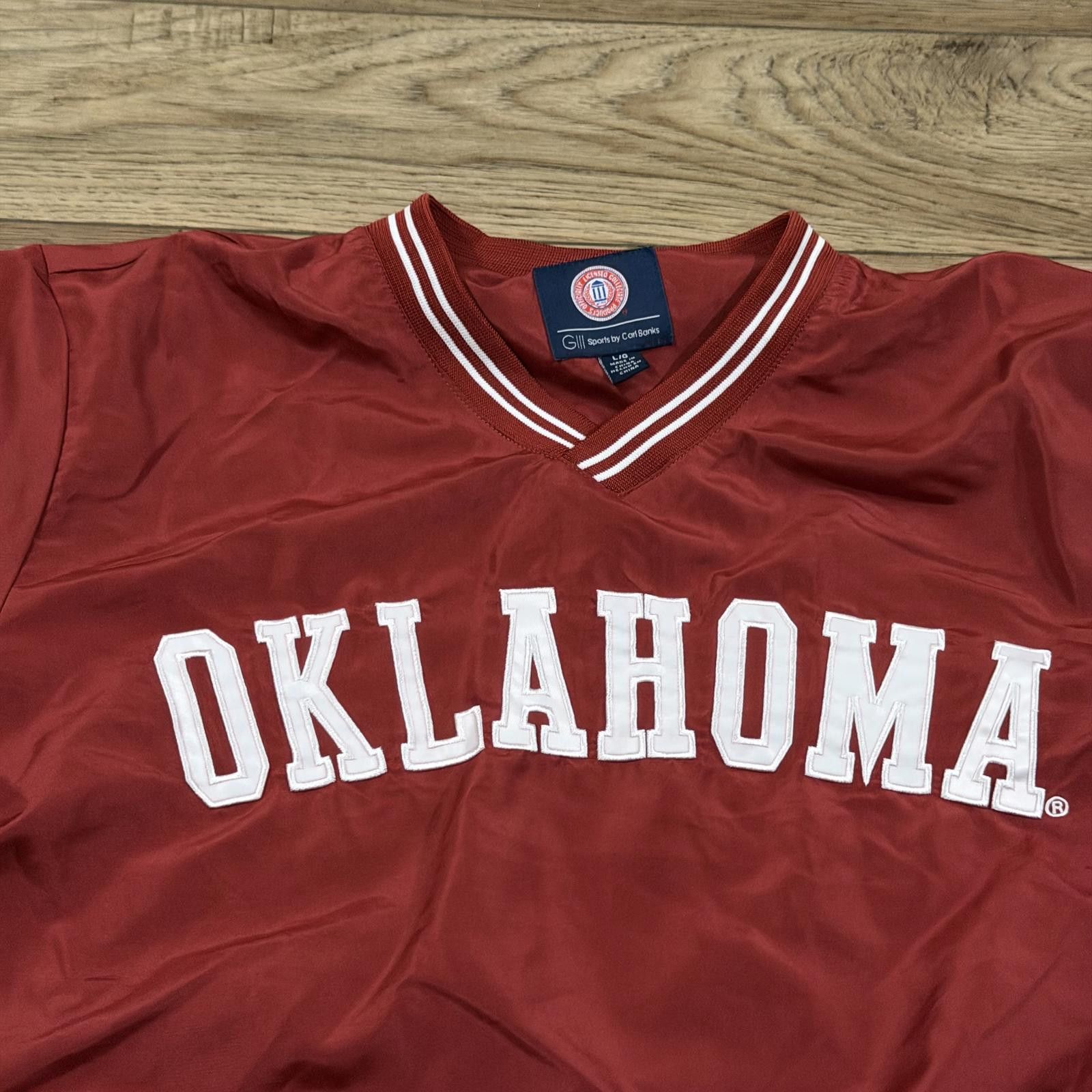 Other Vintage Y2k Oklahoma Sooners Windbreaker Pullover College Size US L / EU 52-54 / 3 - 2 Thumbnail
