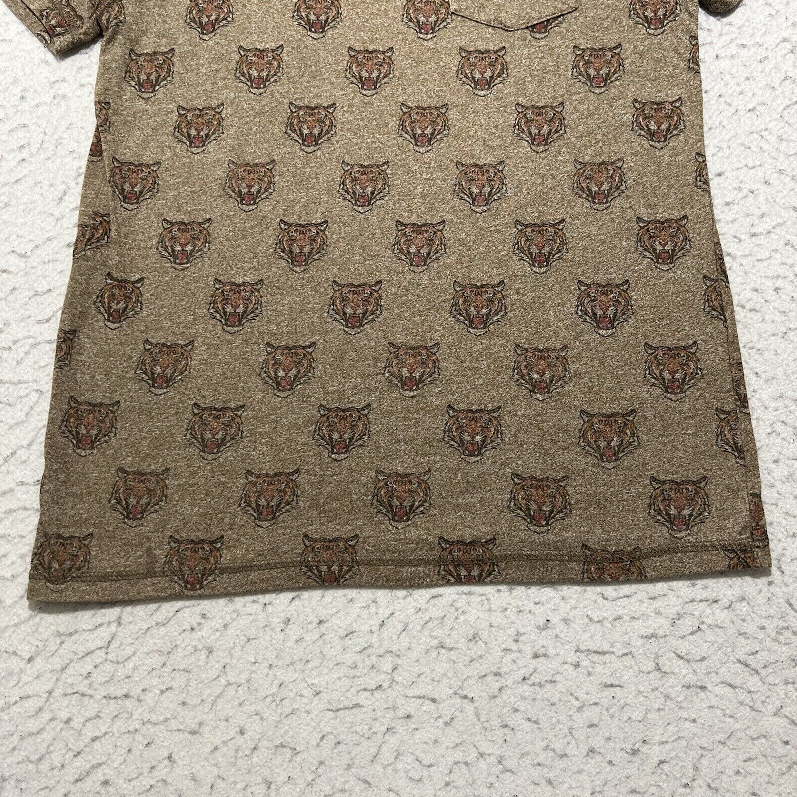Other Creative Destruction Tiger Pattern Brown Graphic T Shirt Size US S / EU 44-46 / 1 - 6 Thumbnail