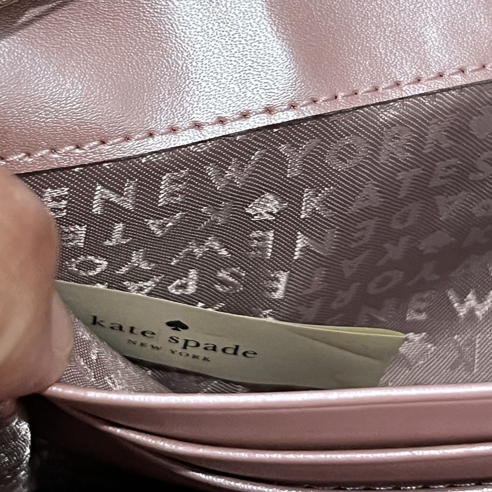 Kate Spade Nwt Kate Spade Rose Gold Pink Glitter Sunset Lane Milou Size ONE SIZE - 10 Thumbnail
