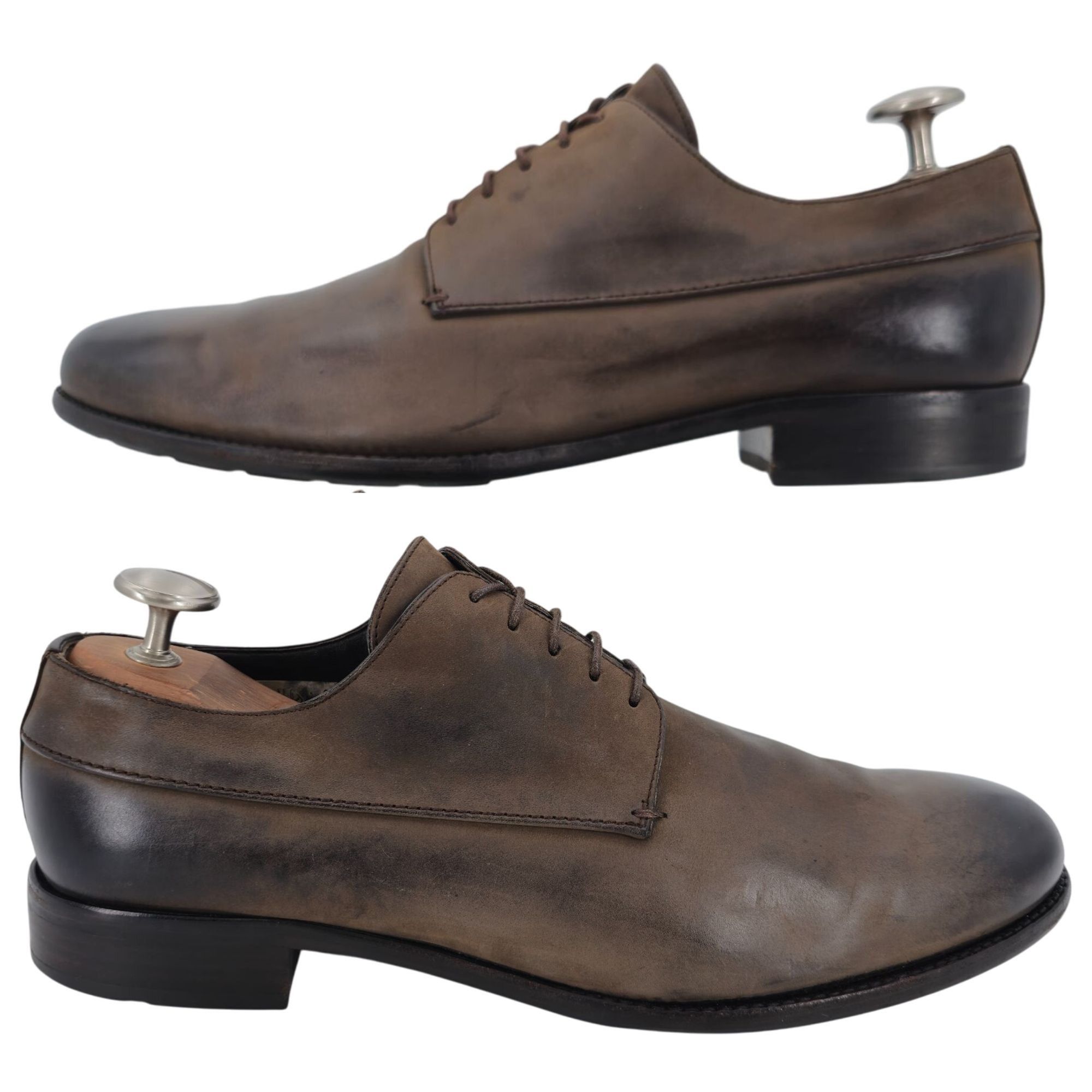 Bally Bally Switzerland Burnished Brown Leather Dress Shoes Men 12 Size US 12 / EU 45 - 4 Thumbnail