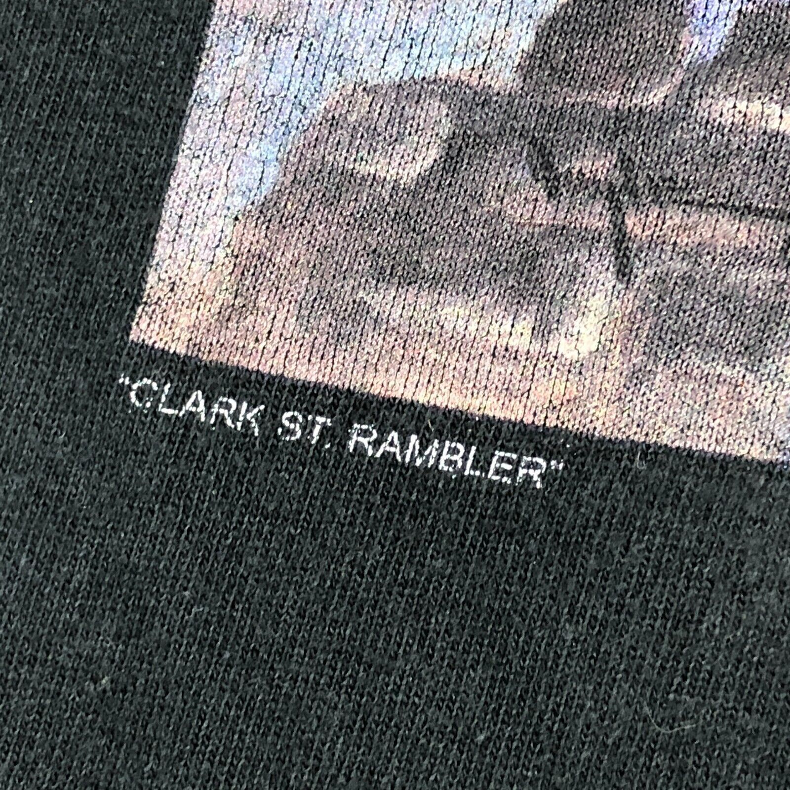 Vintage Blue Chicago Clark St Rambler Painting Tee Black Size Large Size US L / EU 52-54 / 3 - 3 Thumbnail