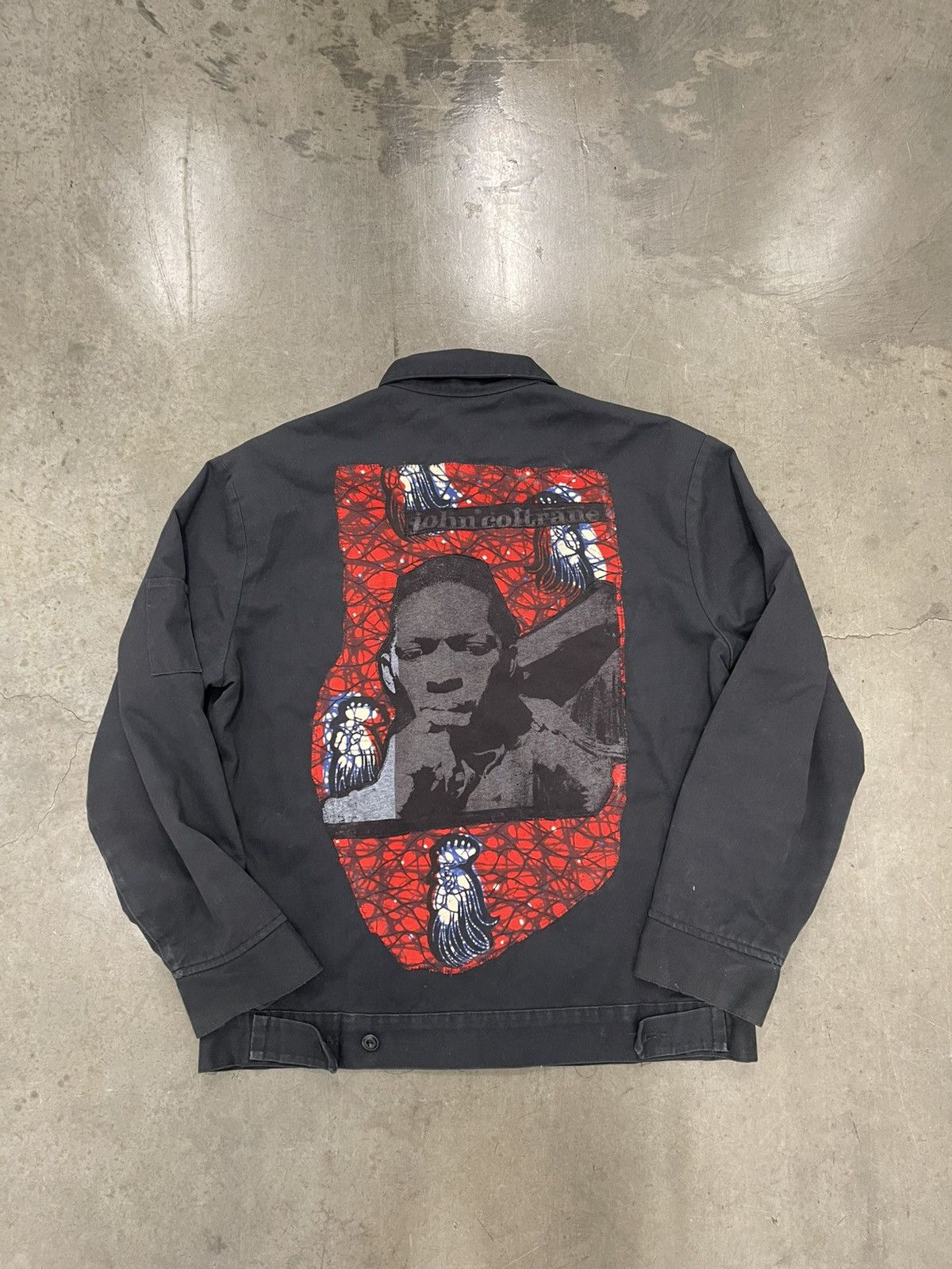 Other JOHN COLTRANE "SOULTRANE" PATCHWORK BLACK WORK JACKET Size US L / EU 52-54 / 3 - 4 Thumbnail