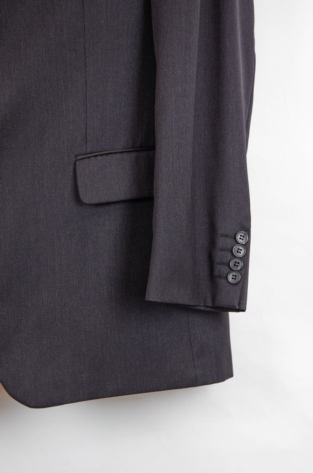 Yves Saint Laurent YSL pour Homme Charcoal Wool Blazer (EU 52 / L-XL) Size 52R - 3 Thumbnail