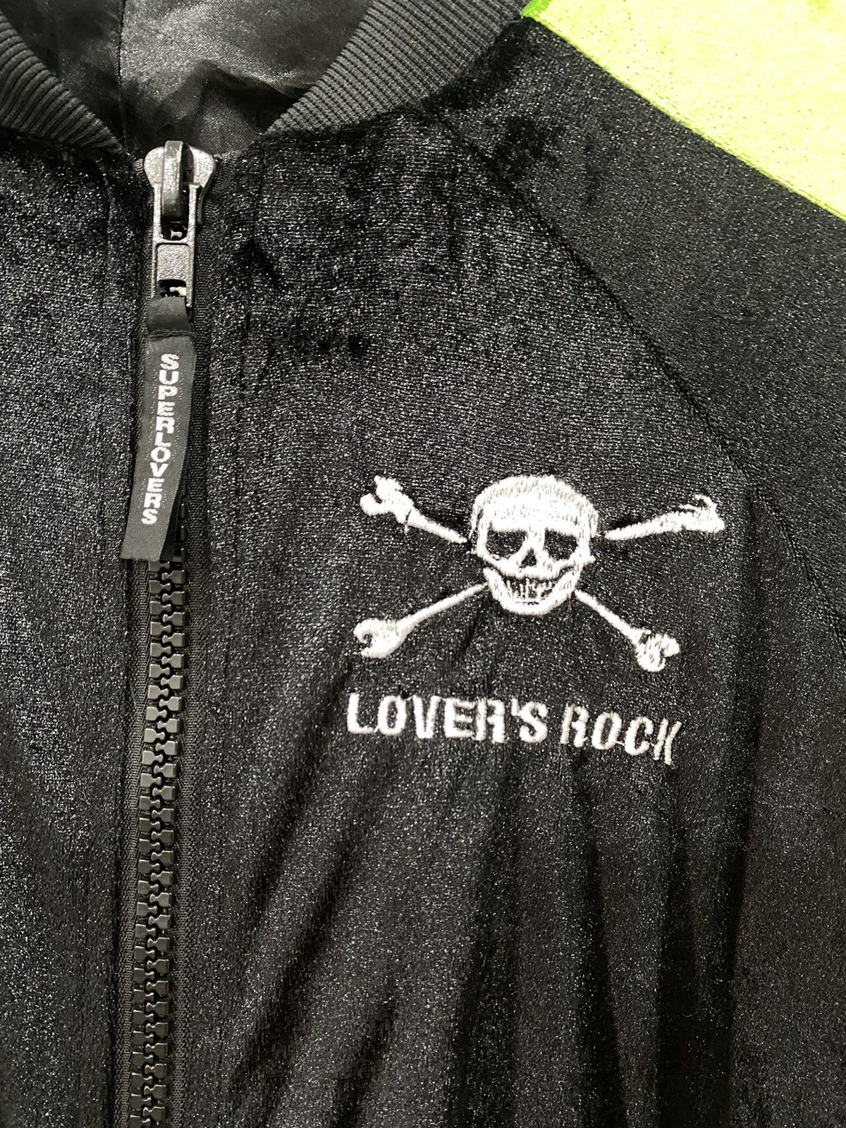 Japanese Brand ✅VINTAGE SUPERLOVERS Lover's Rock velvet embroidered jacket Size US M / EU 48-50 / 2 - 4 Thumbnail