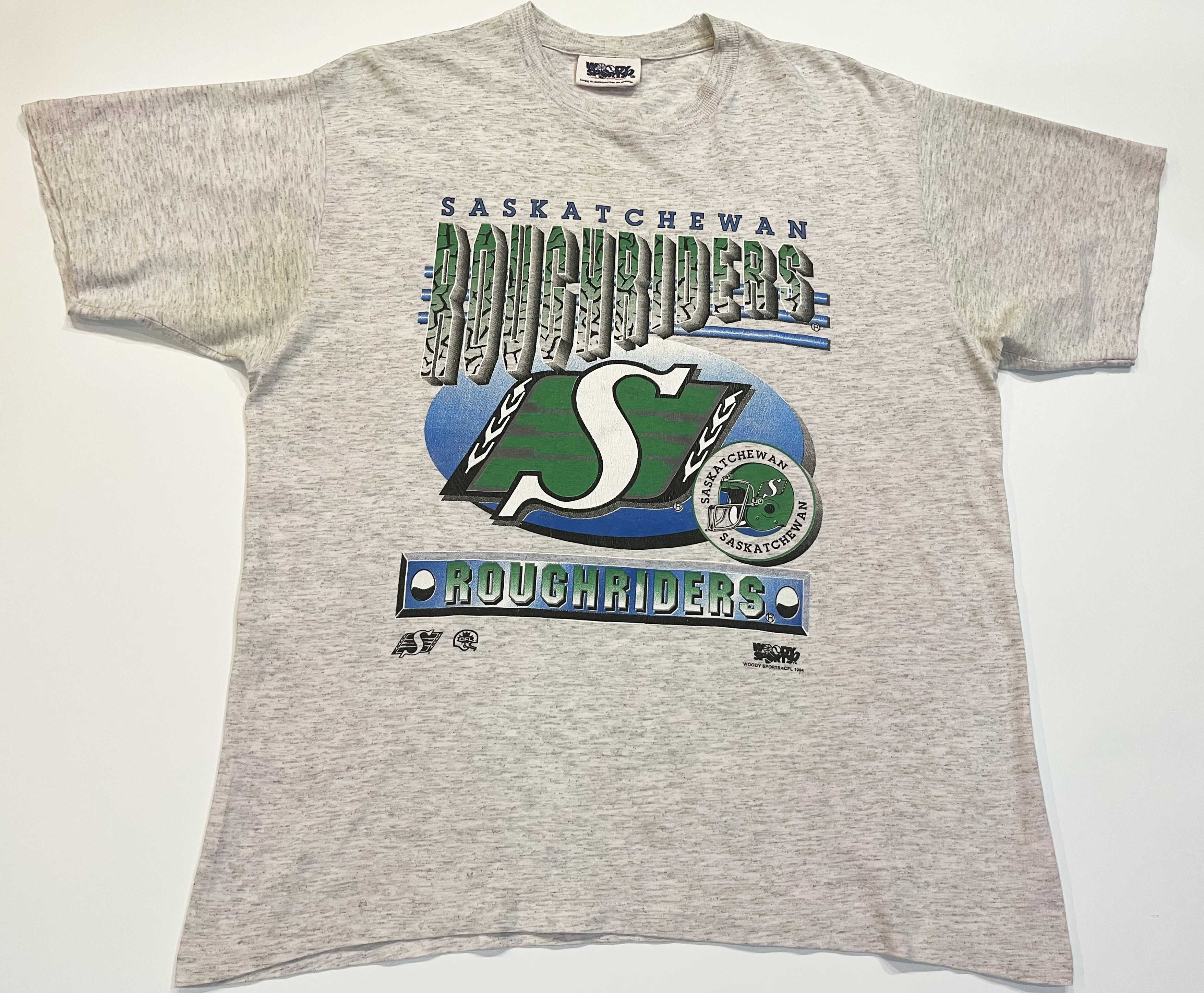 Vintage Vintage Woody Sports CFL Saskatchewan Roughriders T-Shirt Size US L / EU 52-54 / 3 - 1 Thumbnail