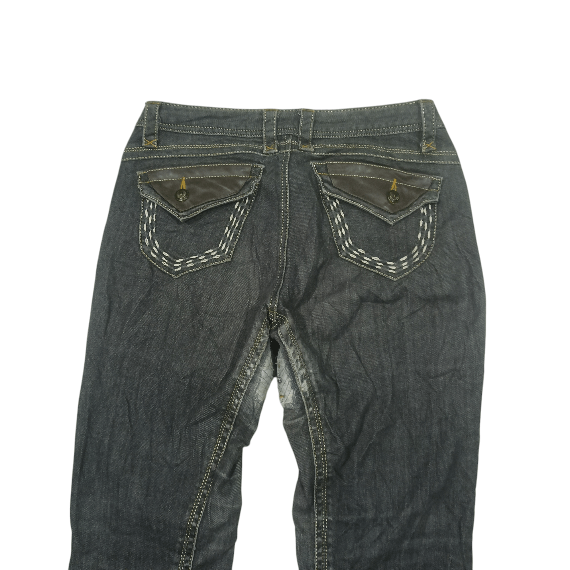 Japanese Brand Distressed Bootcut M.A. Japanese tribal pocket design Jeans Size US 28 / EU 44 - 11 Thumbnail