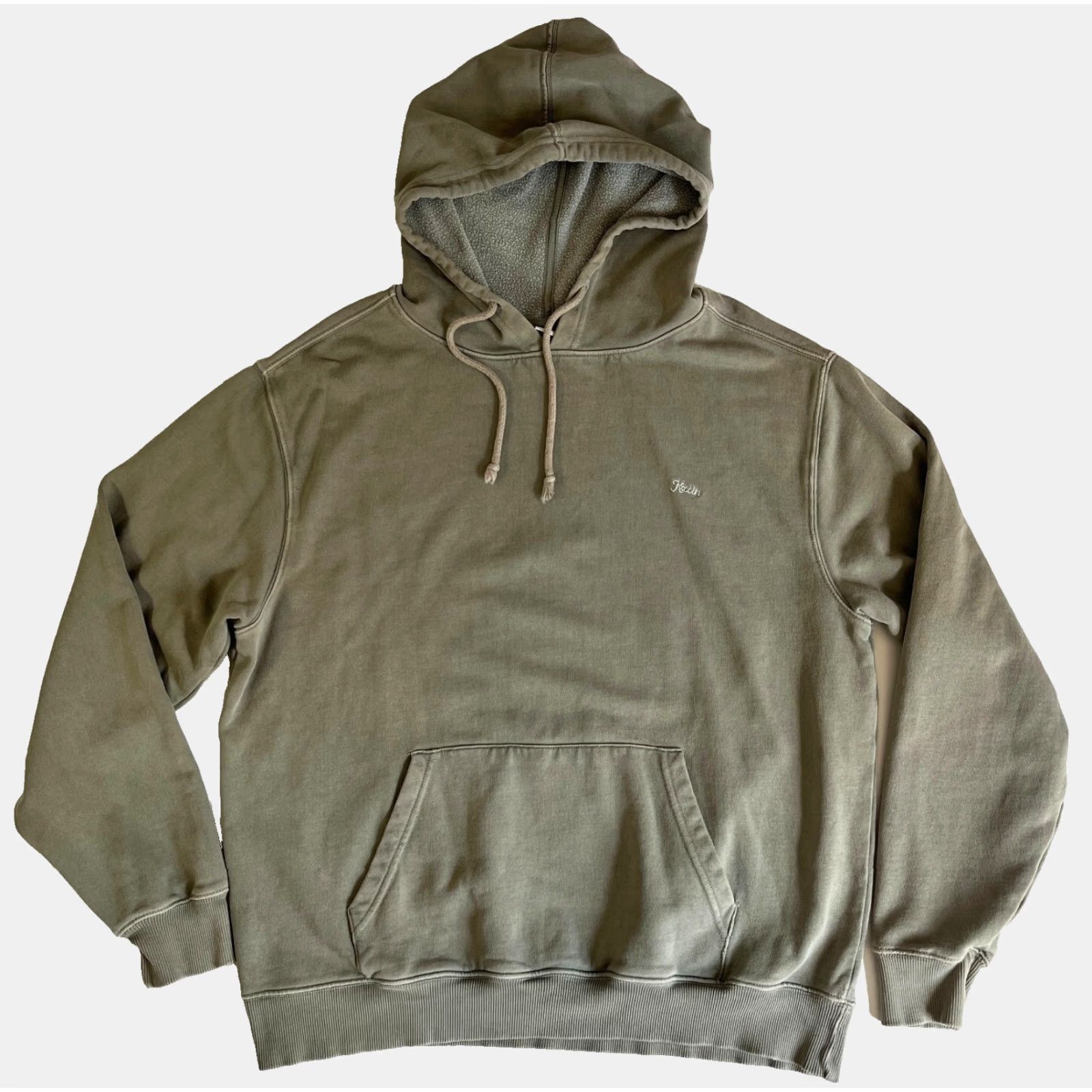Katin Katin Hooded Embroidery Logo Hoodie Mens Shirt M Green Size US M / EU 48-50 / 2 - 3 Thumbnail