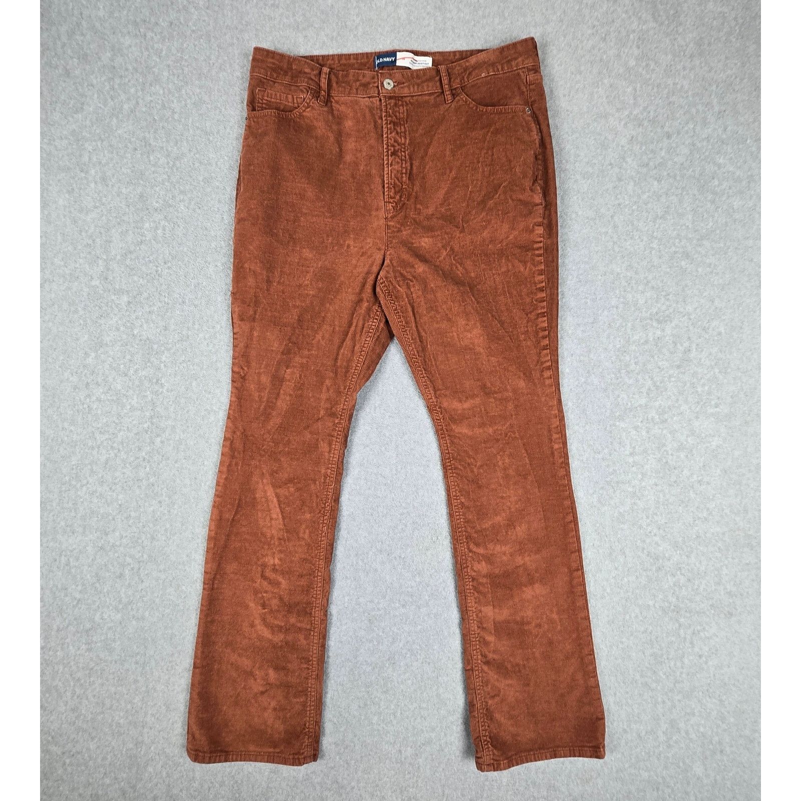 Old Navy Old Navy 14 Kicker Boot-Cut Corduroy Pants Rust Color Size 36" / US 14 / IT 50 - 2 Thumbnail