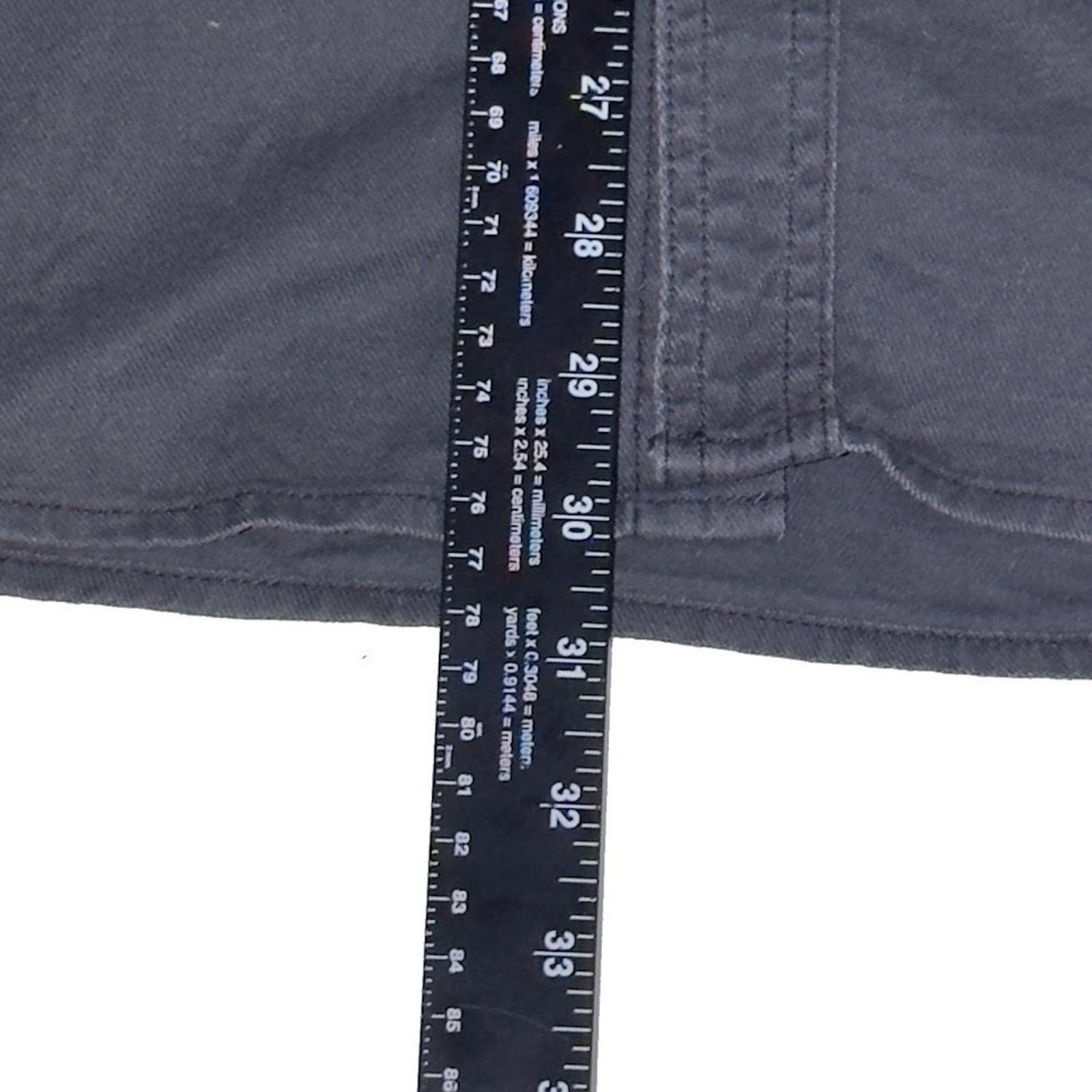Levi's Levi's Men's Vintage Shacket Size Large Gray Stretch Button Size US L / EU 52-54 / 3 - 3 Thumbnail
