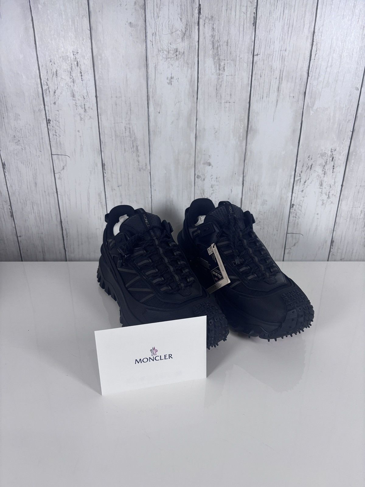 Moncler Moncler Trailgrip GTX Black Trainers Size 39 Size US 6 / EU 39 - 1 Thumbnail