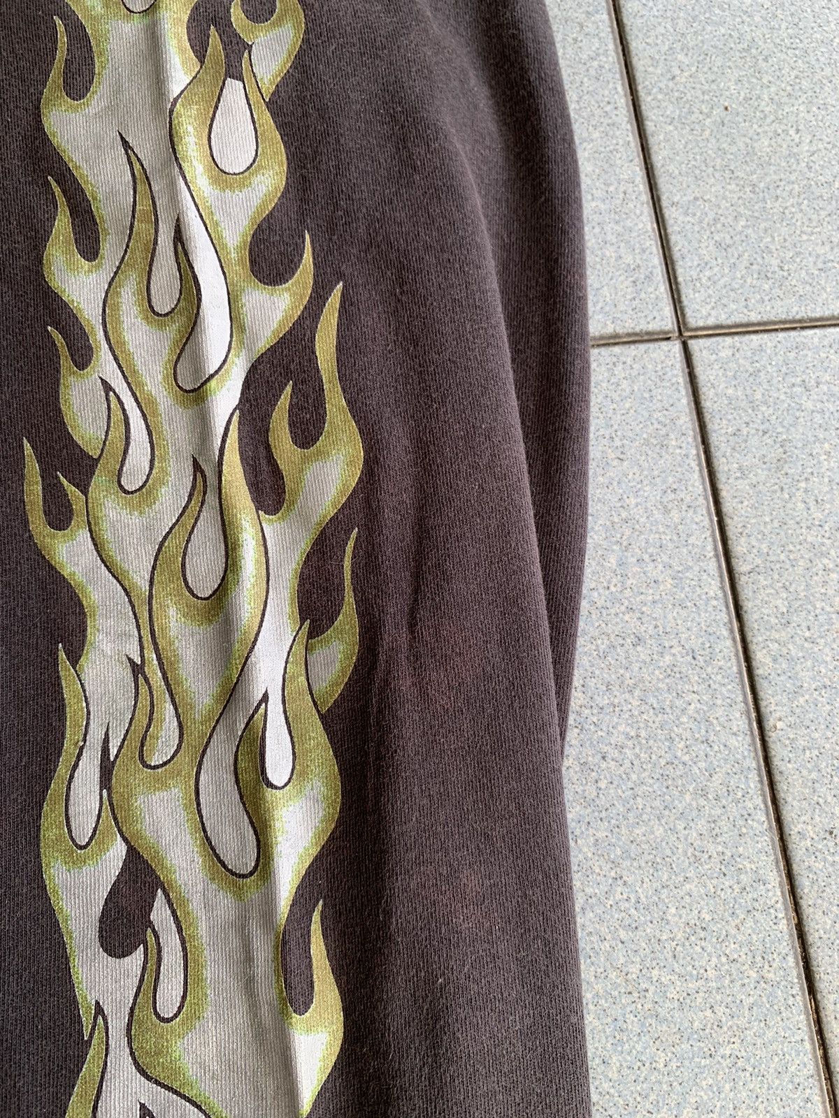 Harley Davidson Vintage Harley Davidson Green Flame Long sleeve Size US L / EU 52-54 / 3 - 7 Thumbnail