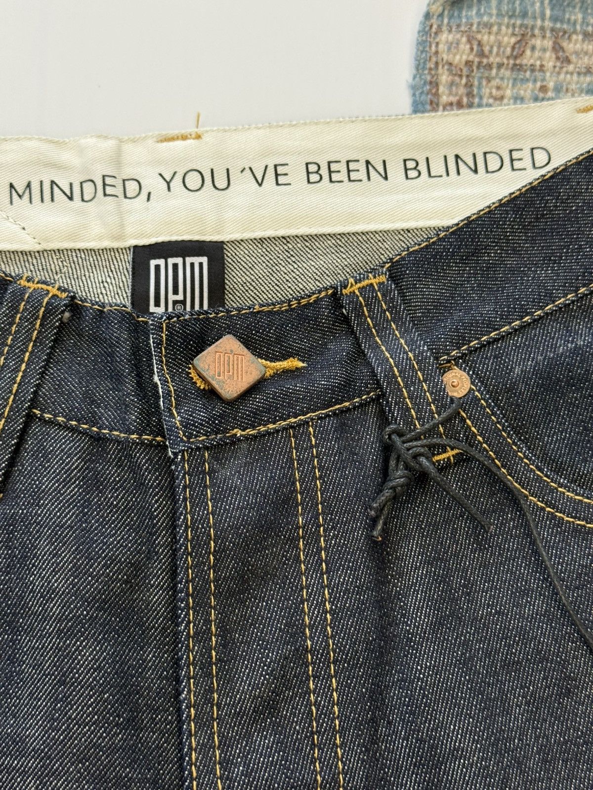 Unkut Unkut OPM New Selvedge Japanese 🇯🇵 Denim Jeans Size US 30 / EU 46 - 10 Thumbnail