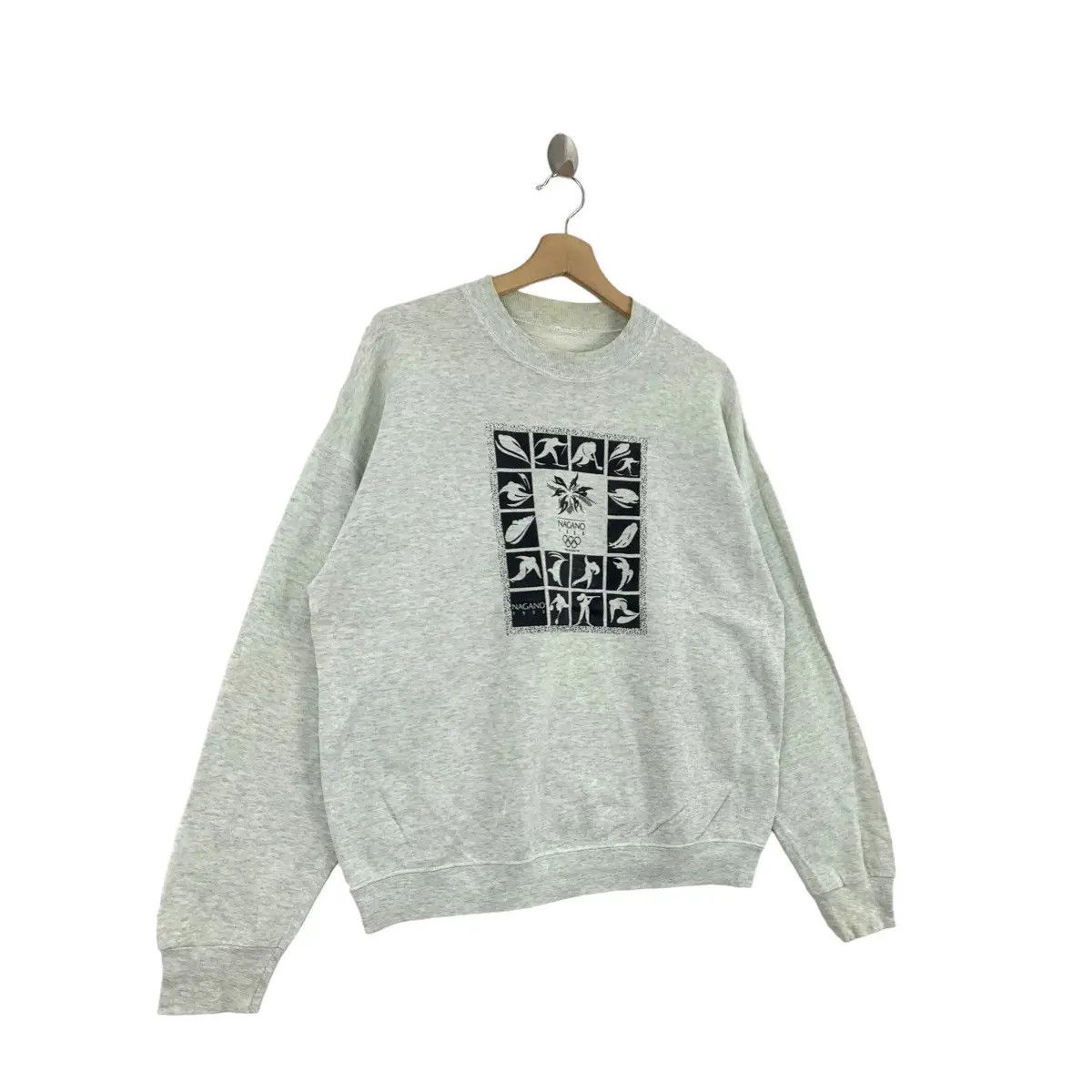 Vintage Vintage 1998 NAGANO WINTER OLYMPIC Athletic Sport Sweatshirt Size XL / US 12-14 / IT 48-50 - 2 Thumbnail