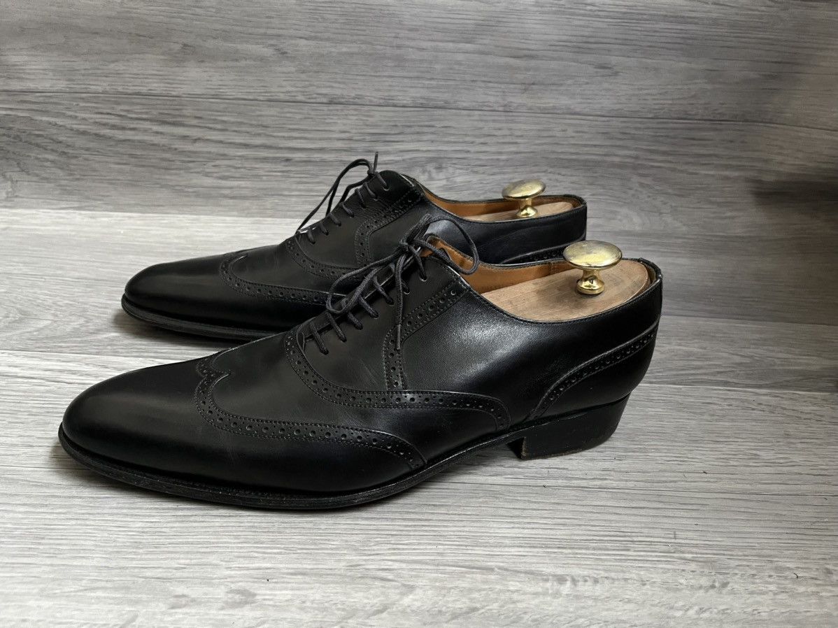 Jm Weston Wingtip Oxford Leather Shoes in Black, Men's (Size 9) — image 4 of 6