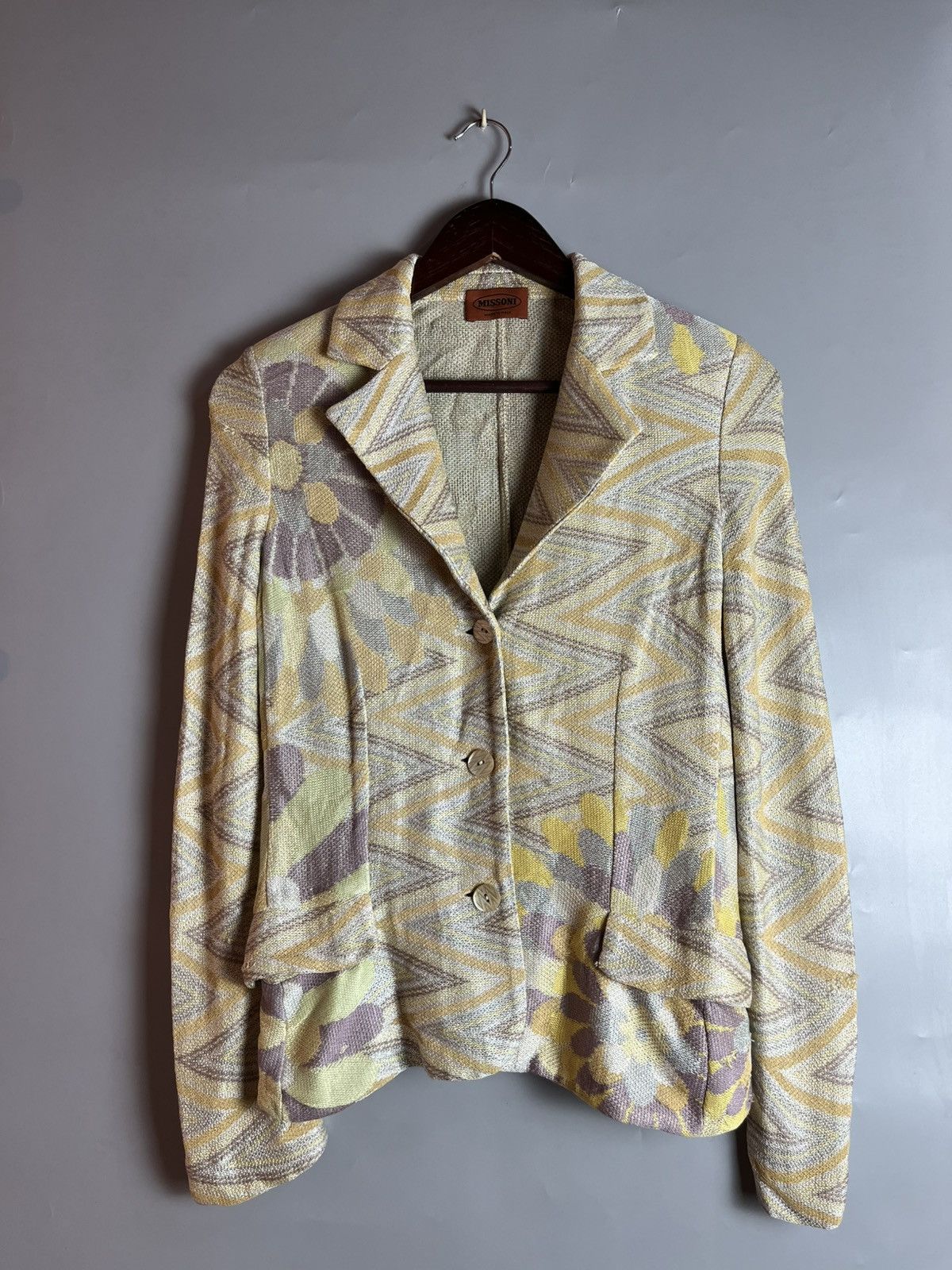 Missoni Missoni Abstract mesh knitted blazer jacket Size S / US 4 / IT 40 - 1 Thumbnail