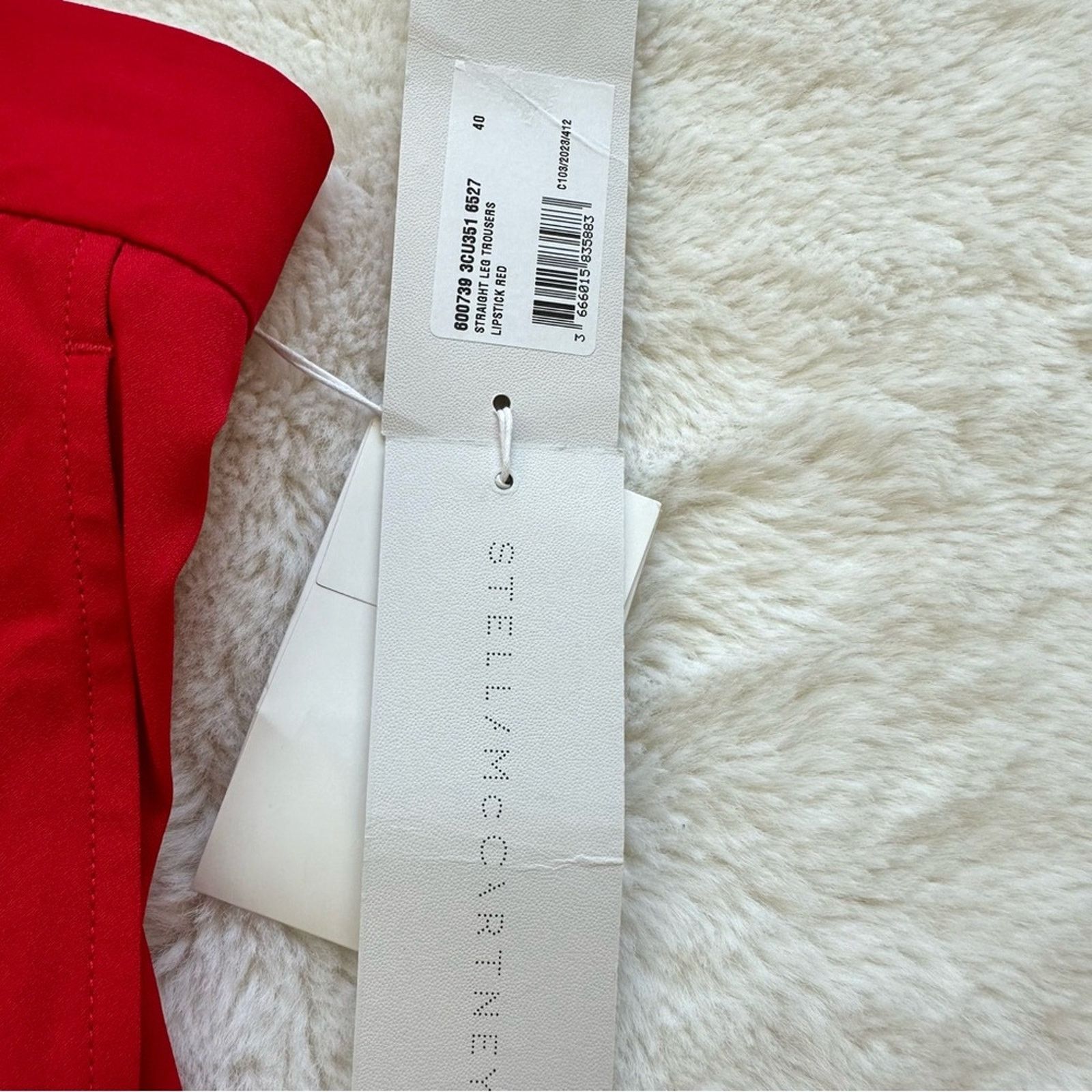 Stella McCartney NWT Stella McCartney women silk pants size 40 IT 6 US 975$ Size 28" / US 6 / IT 42 - 6 Thumbnail