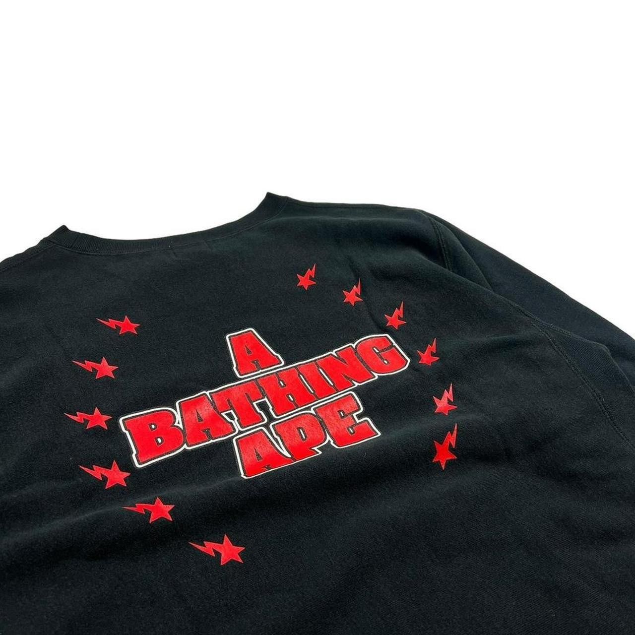 Bape Vintage 2000s Bape Kiss Sweatshirt Black & Red - Medium Size US M / EU 48-50 / 2 - 3 Thumbnail