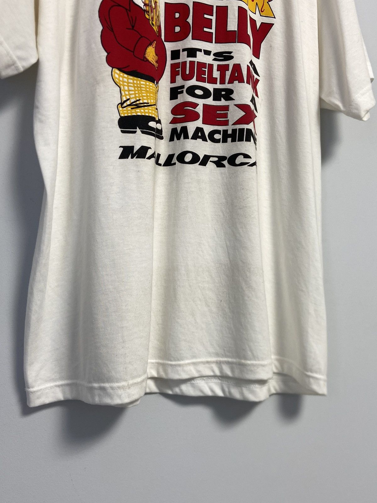 Vintage 90s It's Not a Beer Belly It's a Sex Machine Funny Tee Size US XL / EU 56 / 4 - 3 Thumbnail