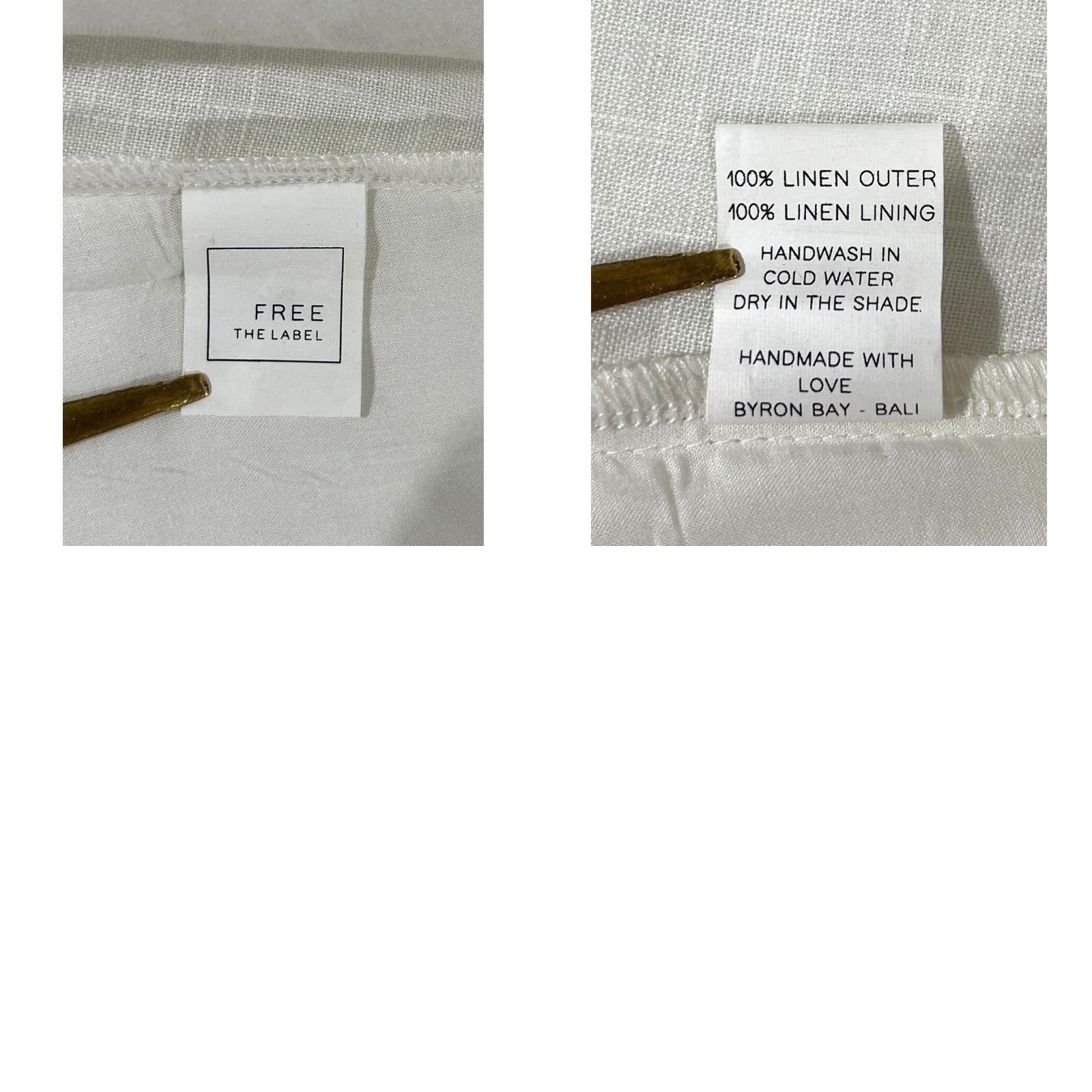 Vintage AURA The Label Linen Tank White Boho NWT Women's L Shirt Tank Bohemian Breathable Lightweight Size L / US 10 / IT 46 - 10 Thumbnail